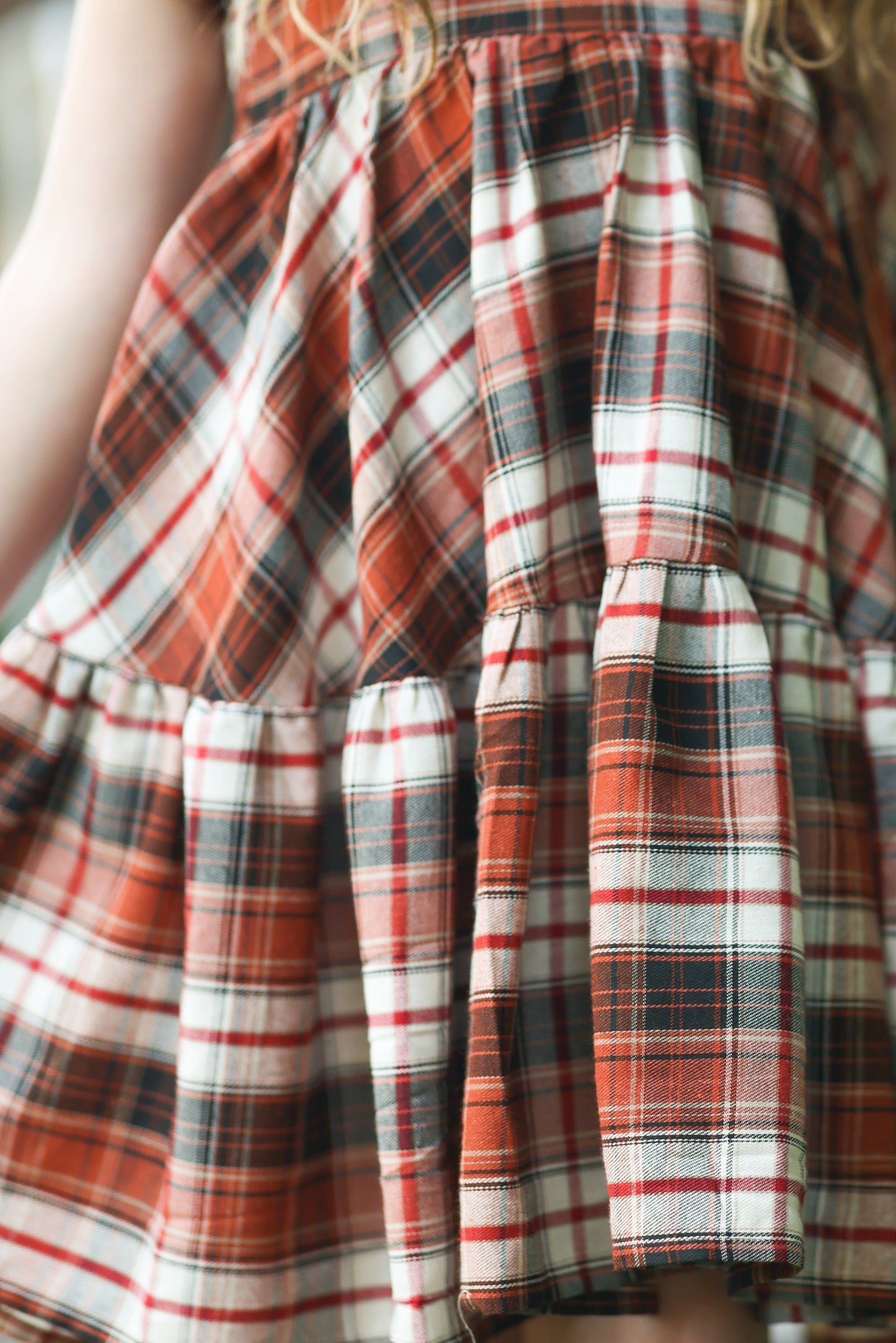 Cinnamon Plaid Ryken Dress Preorder