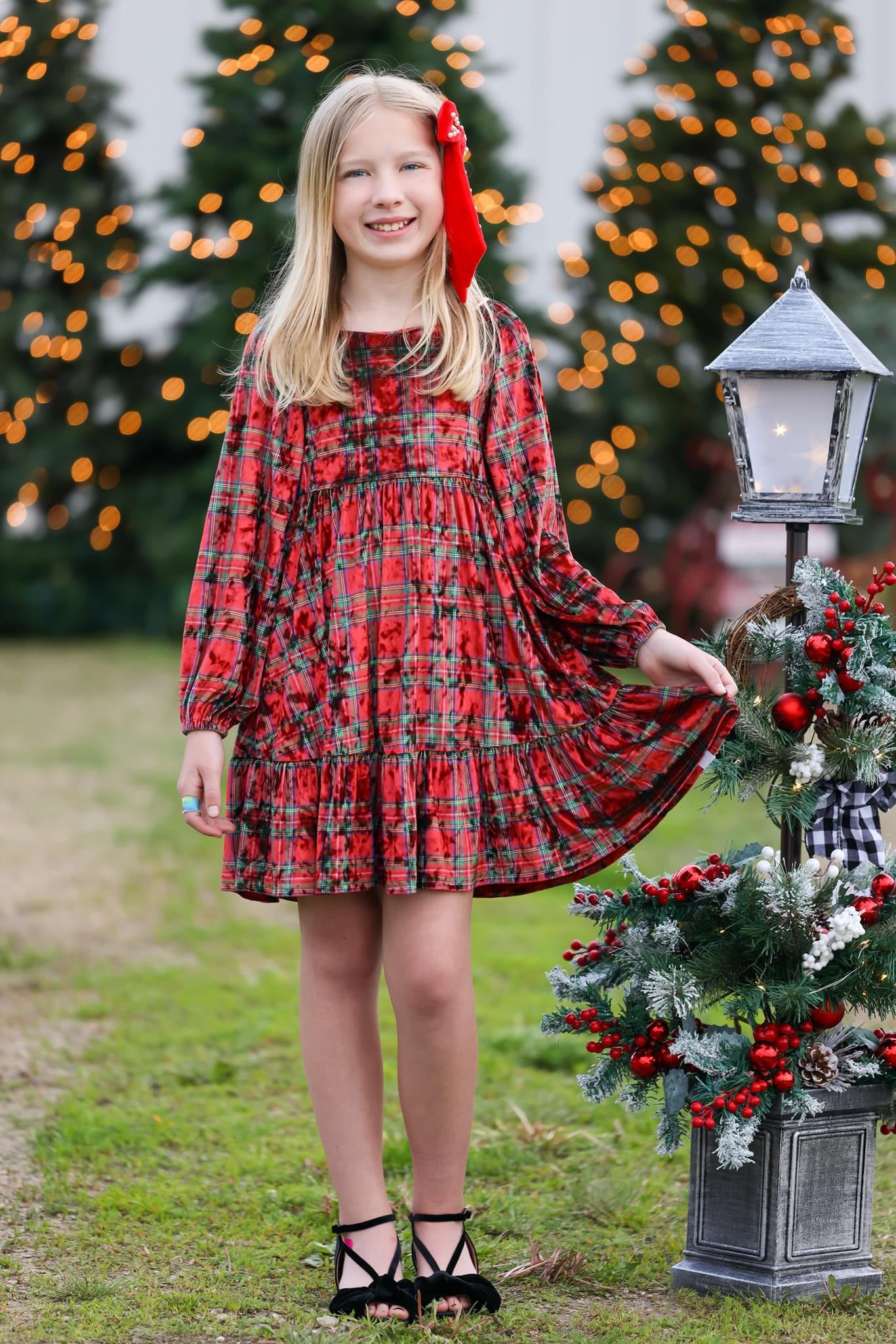 Christmas Plaid Velvet Ryken