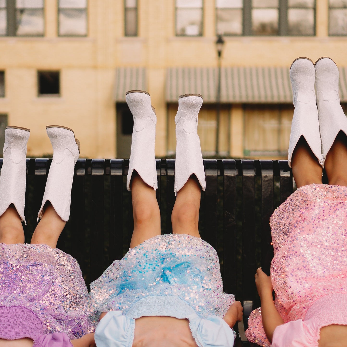 White Sparkle Cowboy Boots