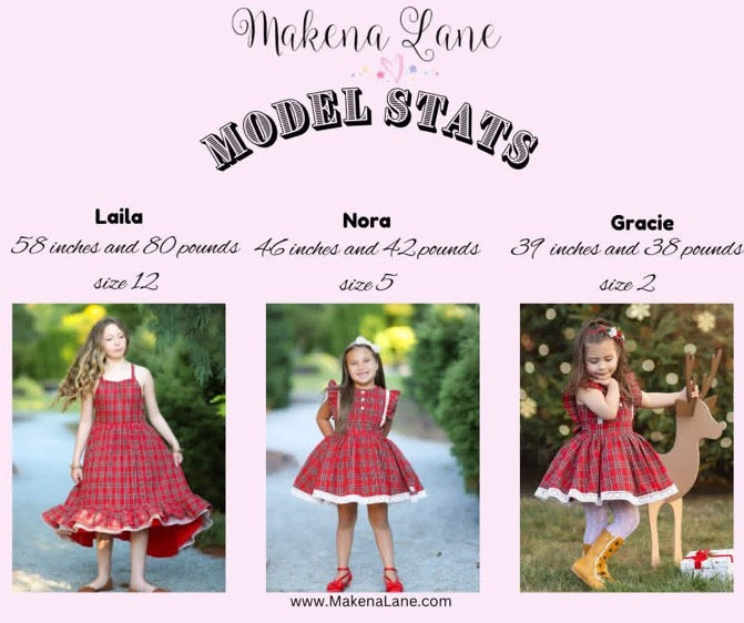 Holiday Plaid Enchanted High Low Preorder