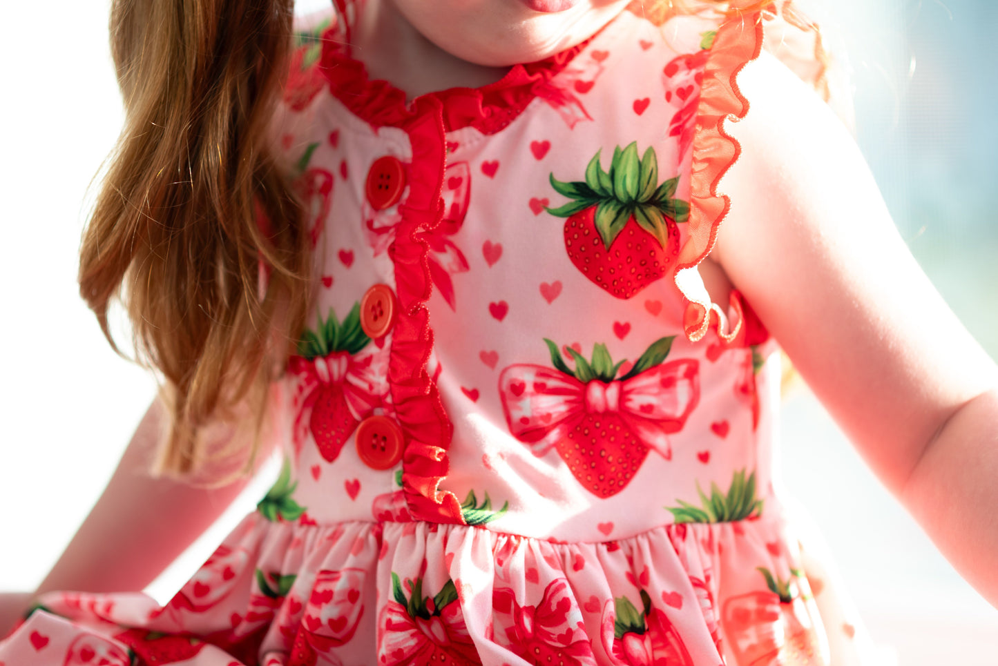 LPK Strawberry Fields gown set