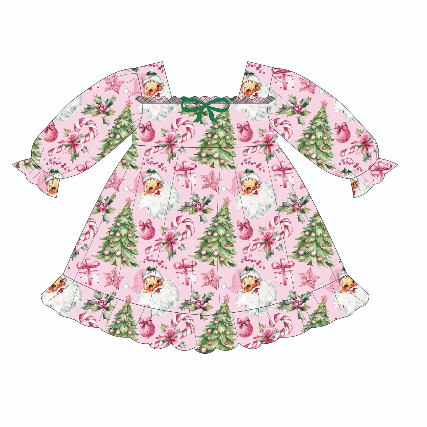 Classic Christmas Doll dress Preorder