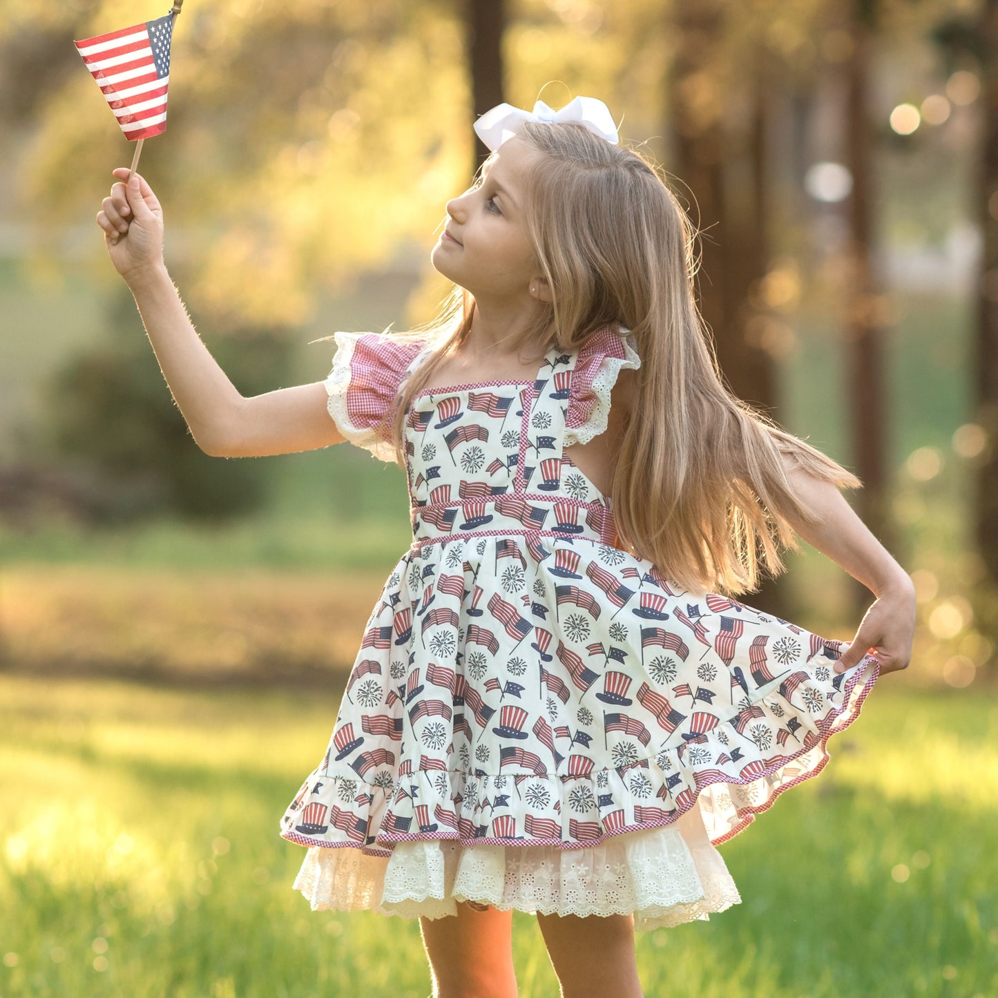 Flag Day Pinafore Set