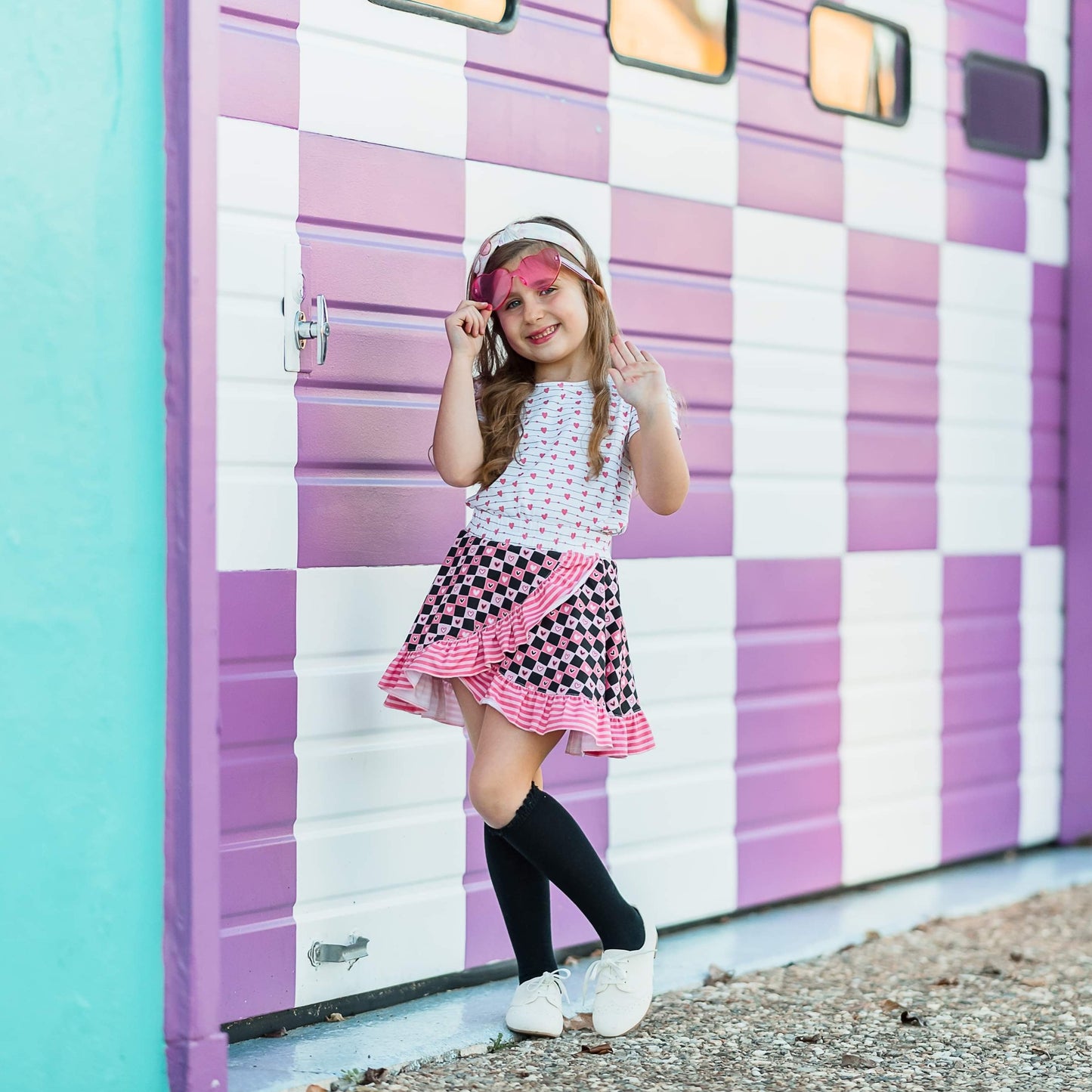 Skort Set- Queen of Hearts (10-16 only)