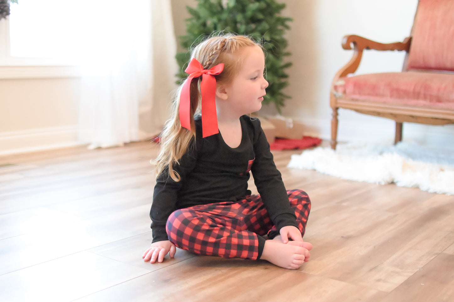 Buffalo Plaid Unisex Kid Set