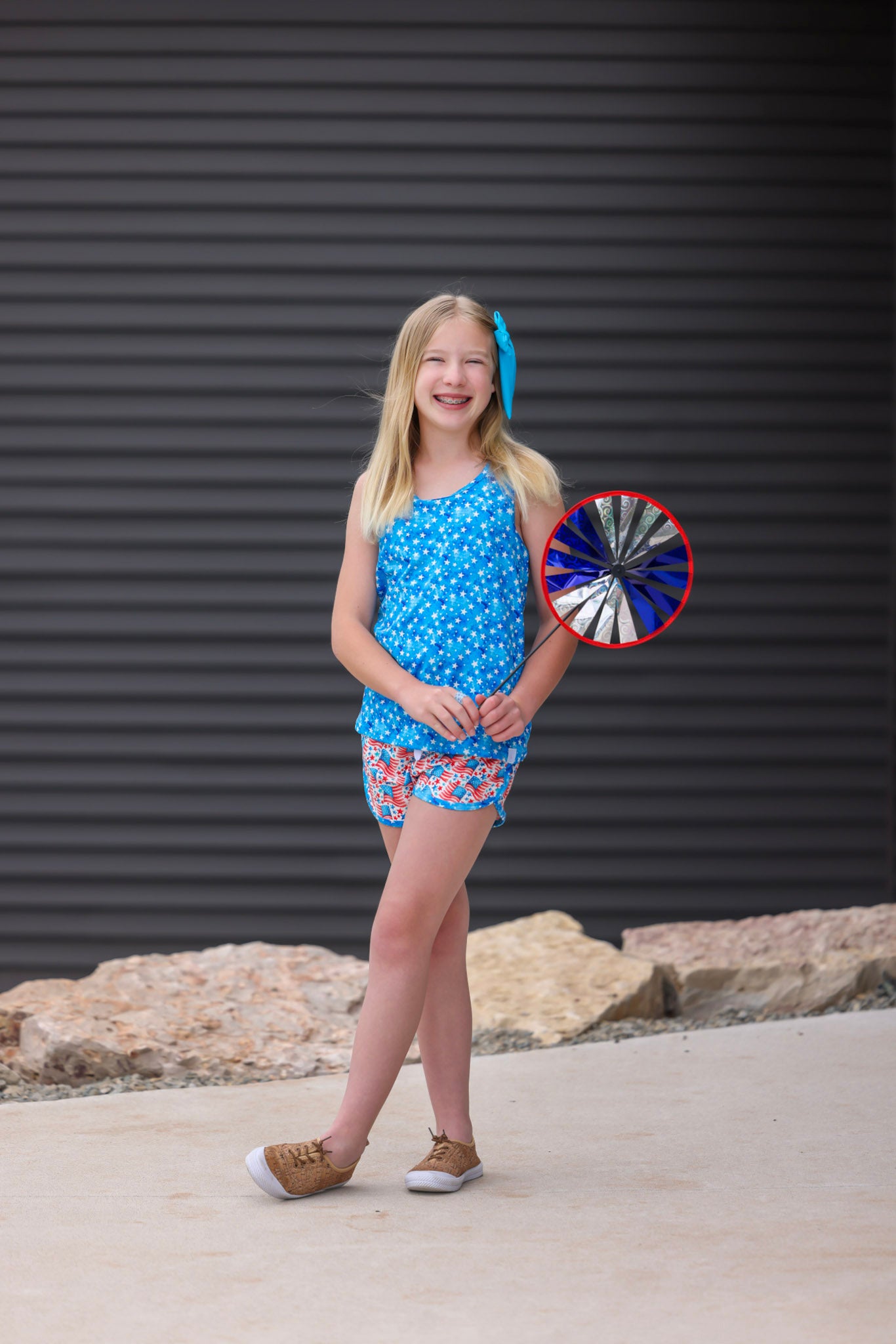 LPK Stars & Stripes Athletic shorts set