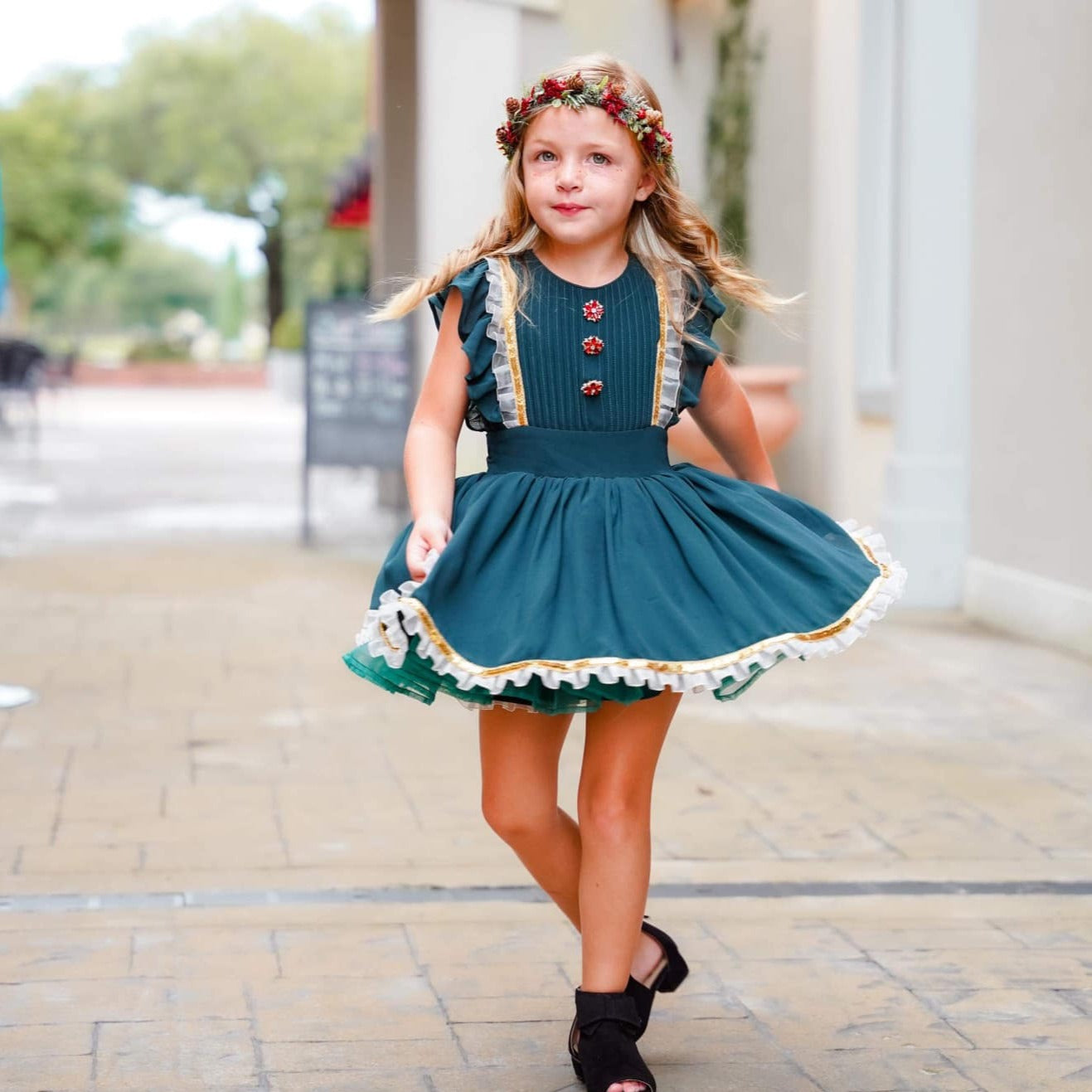 Green Chiffon Norah Set