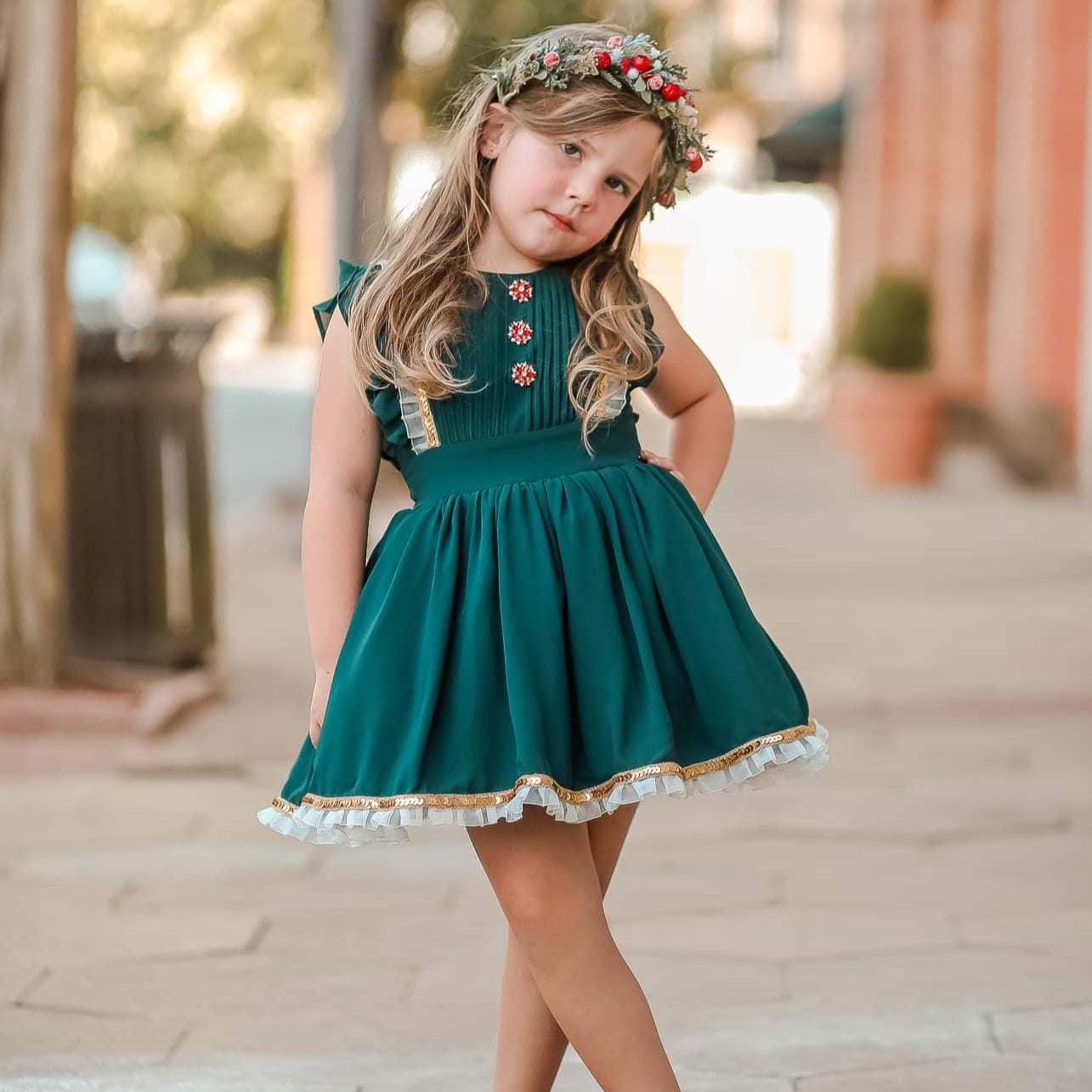 Green Chiffon Norah Set