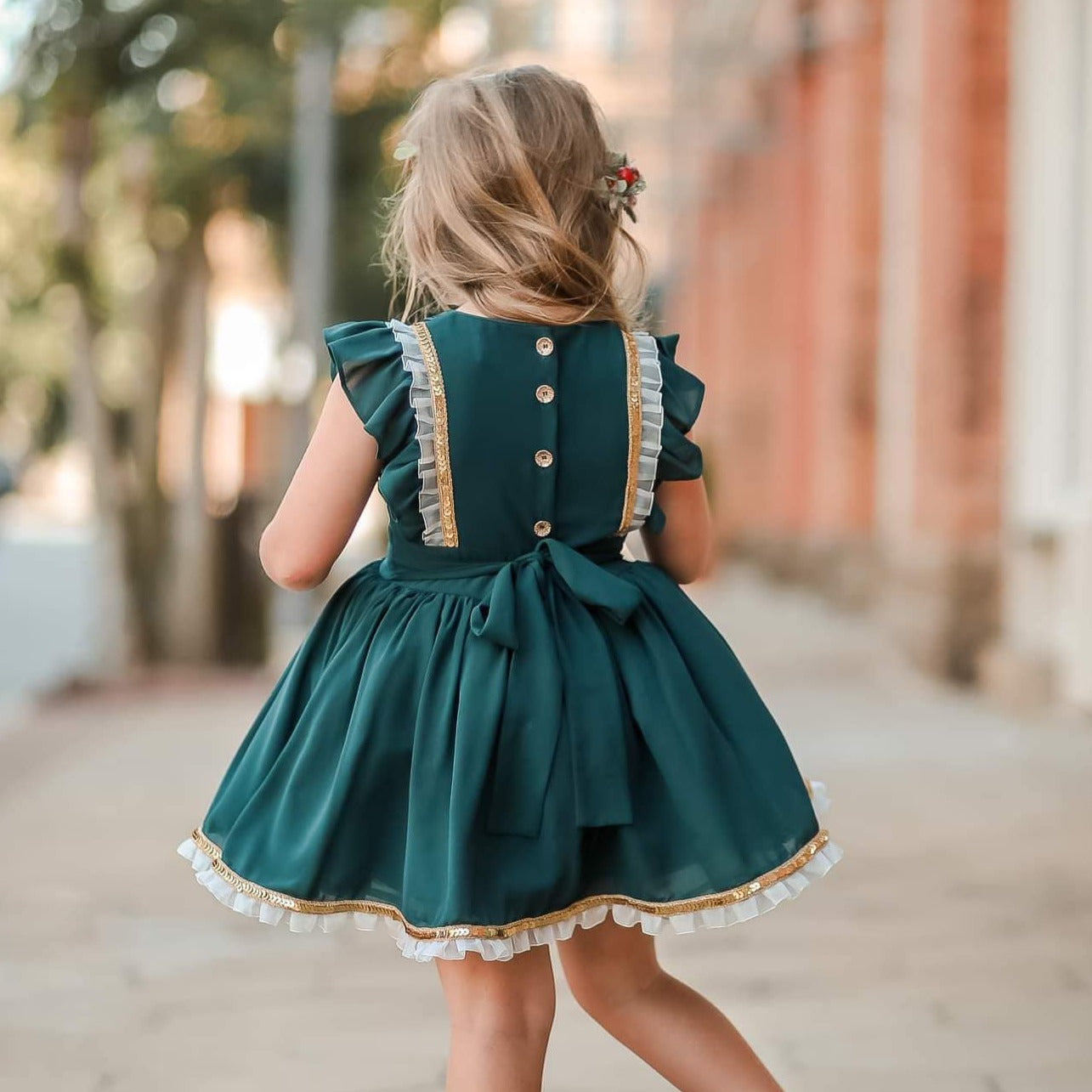 Green Chiffon Norah Set