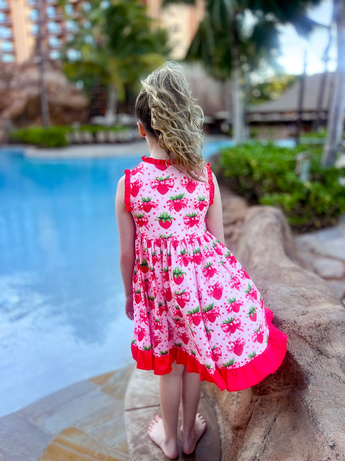 LPK Strawberry Fields gown set