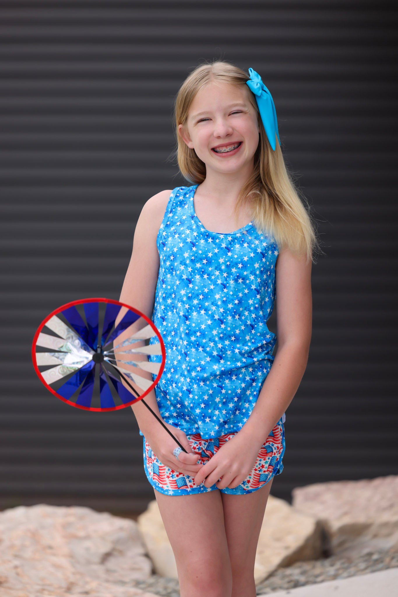 LPK Stars & Stripes Athletic shorts set