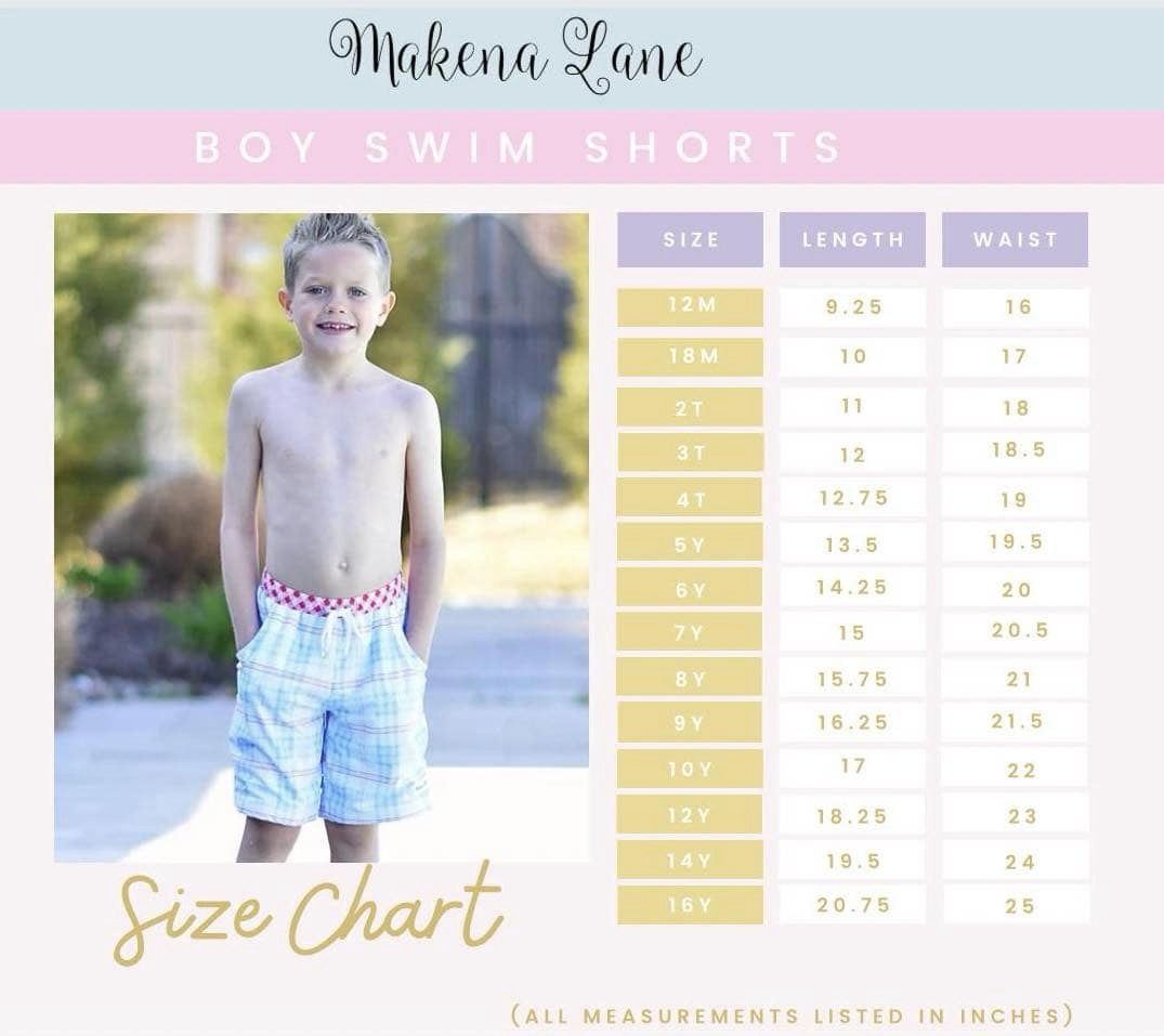 Boys Patriotic Swim Shorts