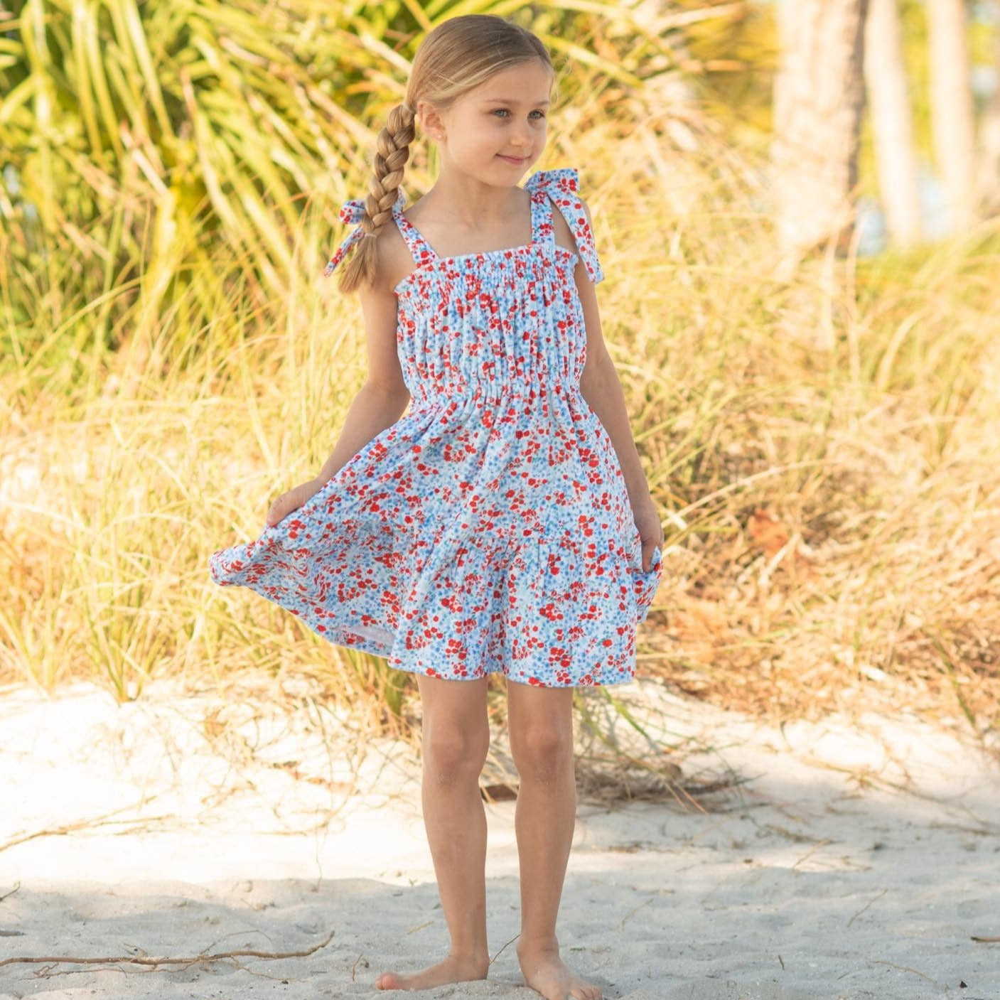 Patriotic Swim Coverup Dress