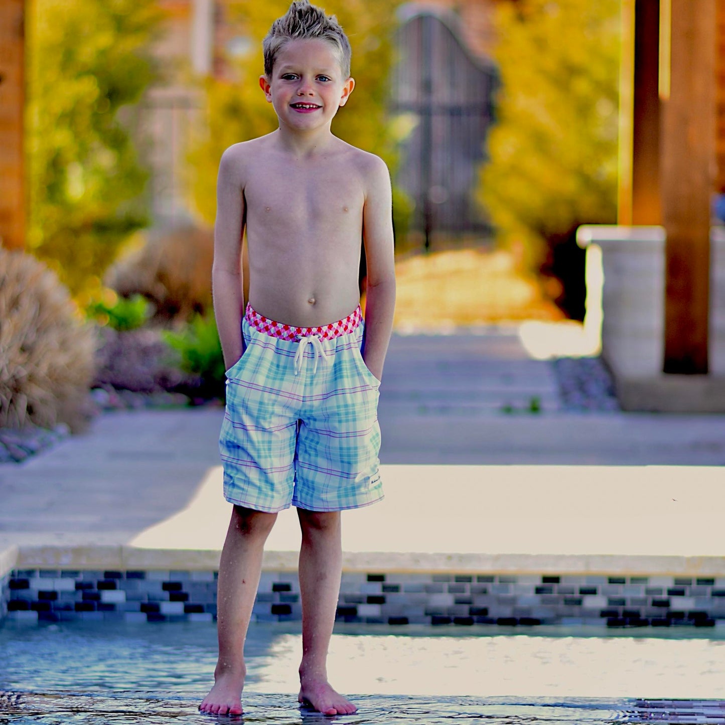 Boys Patriotic Swim Shorts