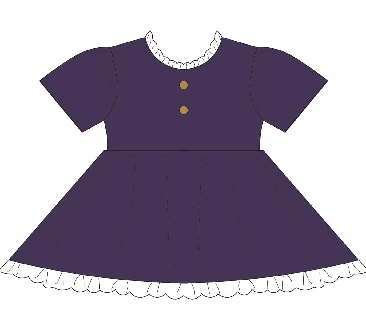 Navy Floral Fall Adele Set (Long or Short sleeve) Preorder