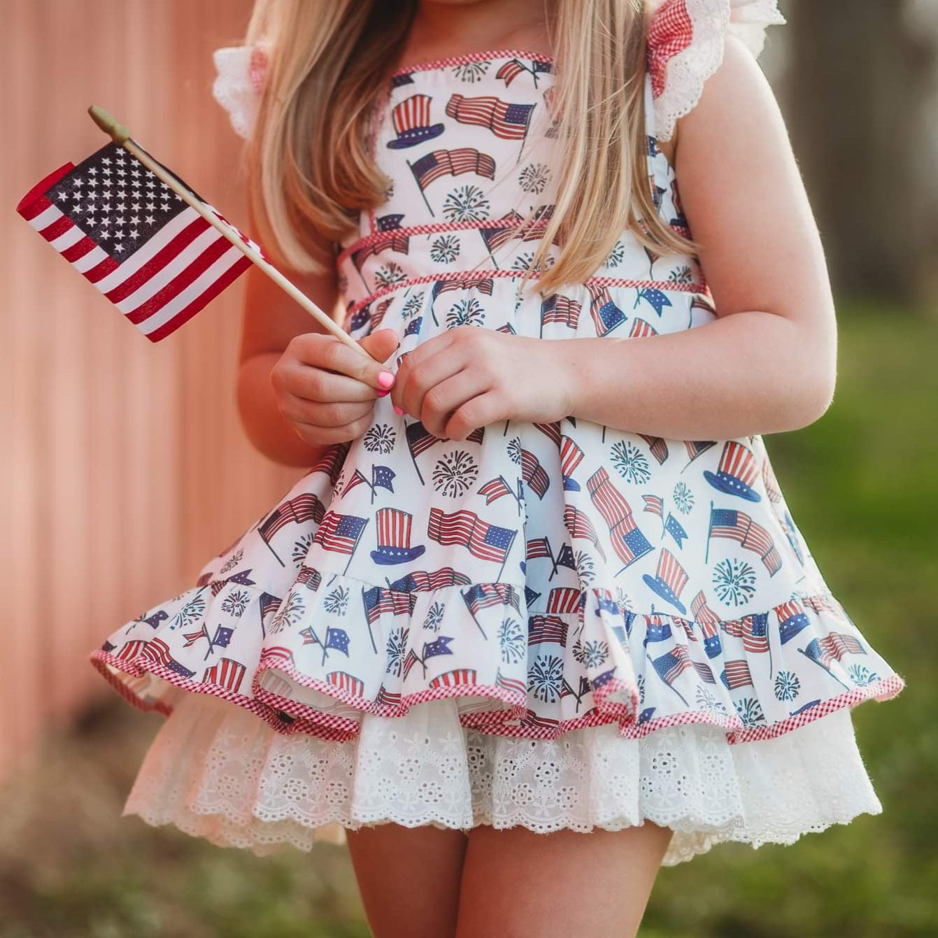 Flag Day Pinafore Set