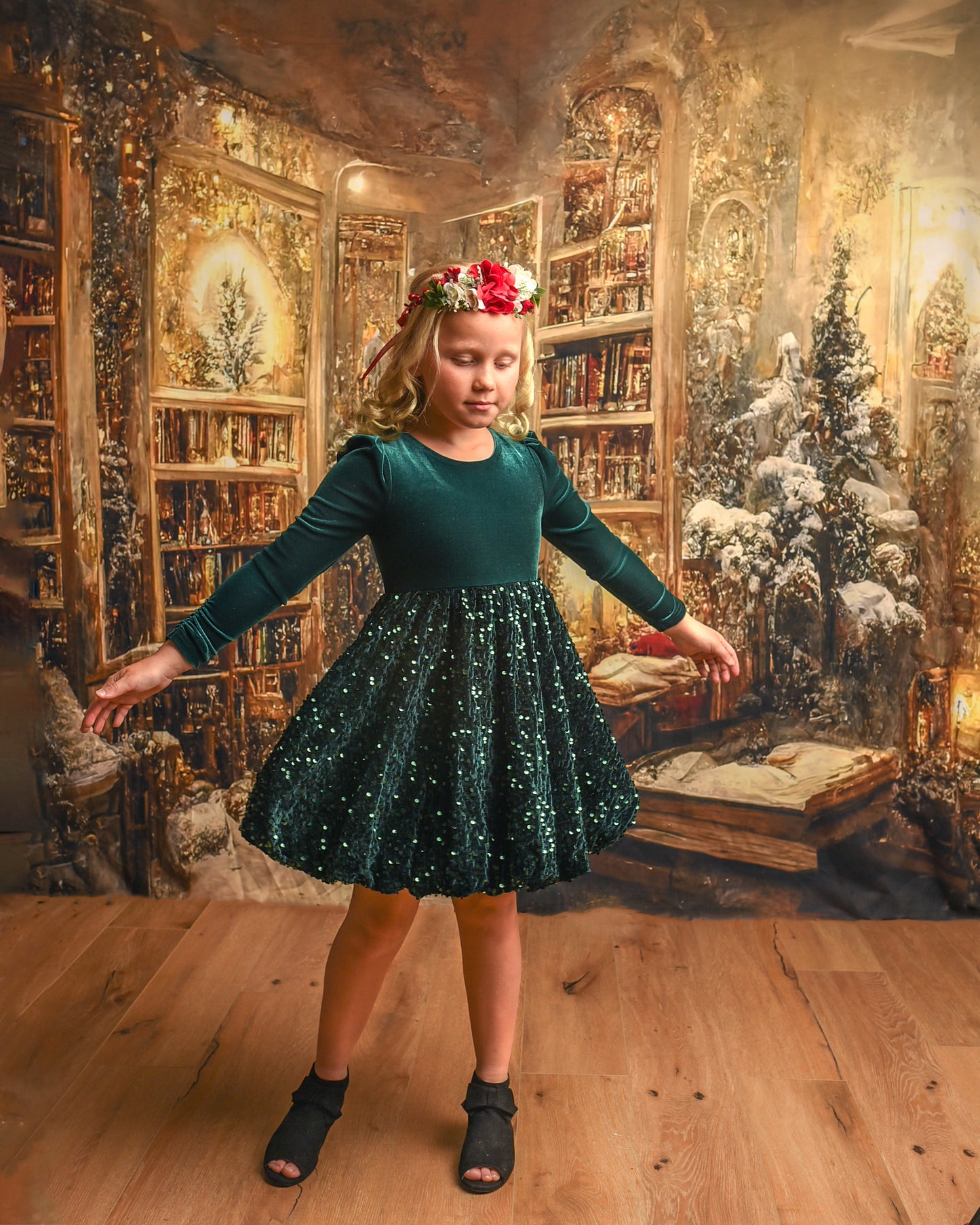 Annie Velvety Sequin Twirl