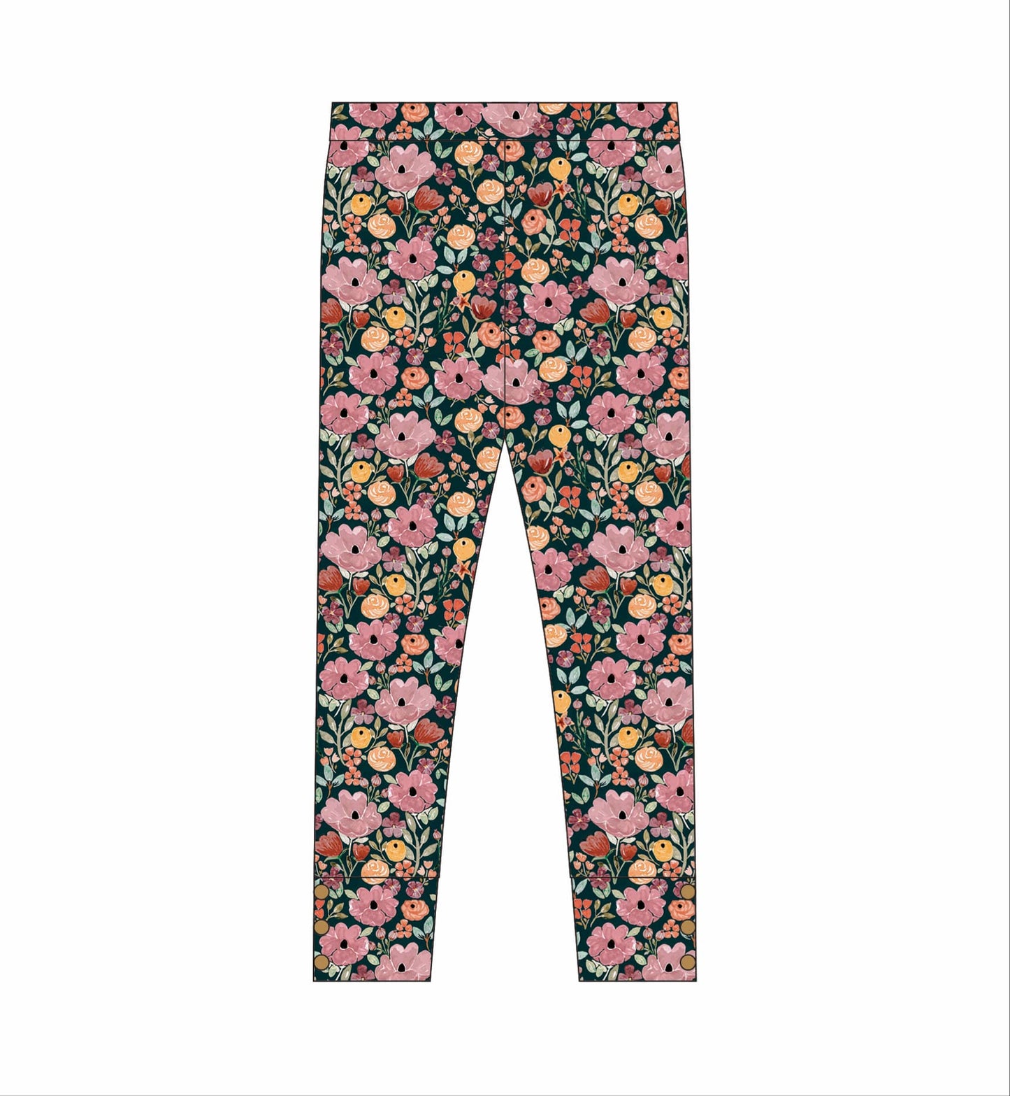 Burnt Orange Floral Fall Adele Set (Short or Long Sleeve) Preorder