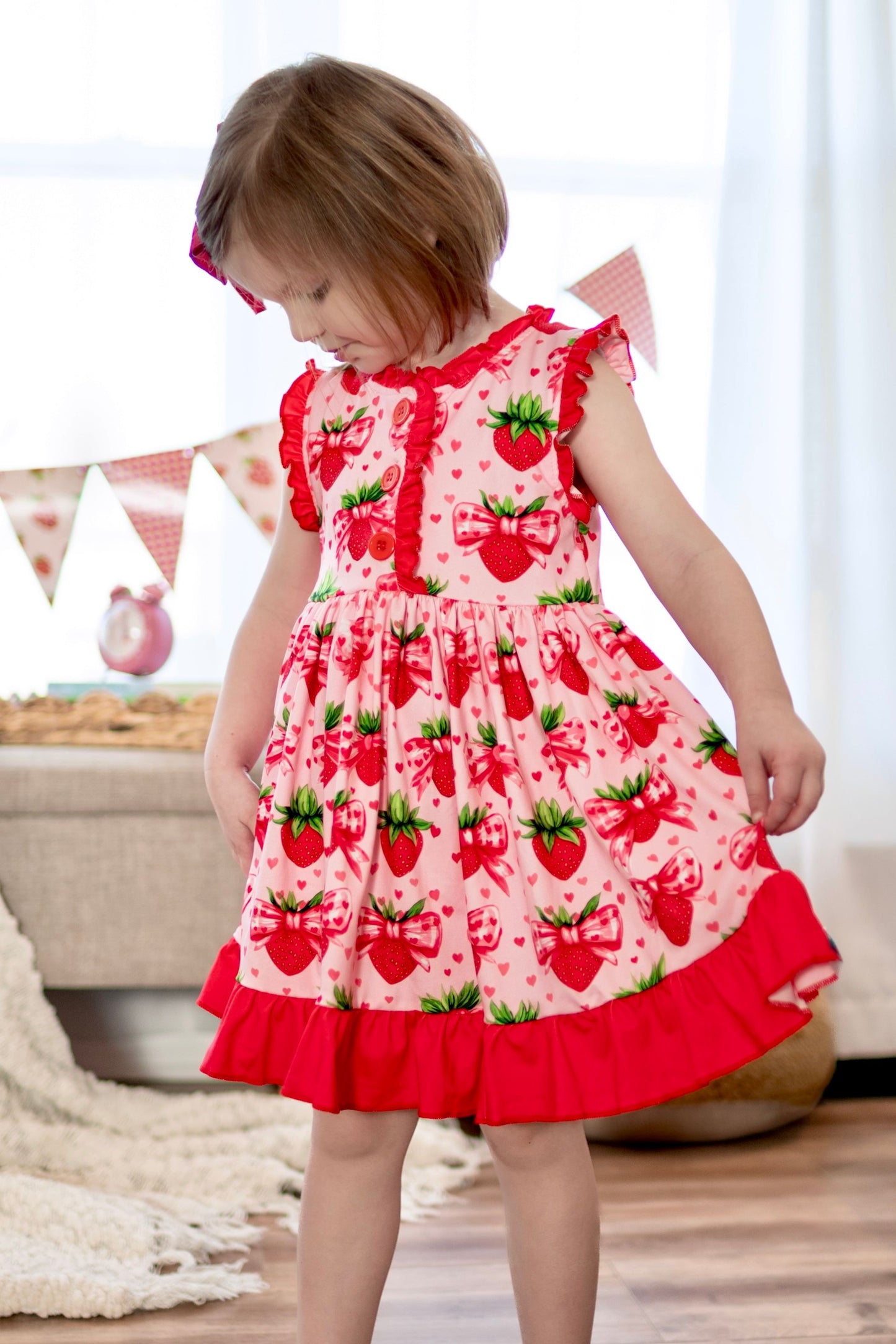 LPK Strawberry Fields gown set