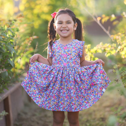 LPK blue Floral Charlotte Set