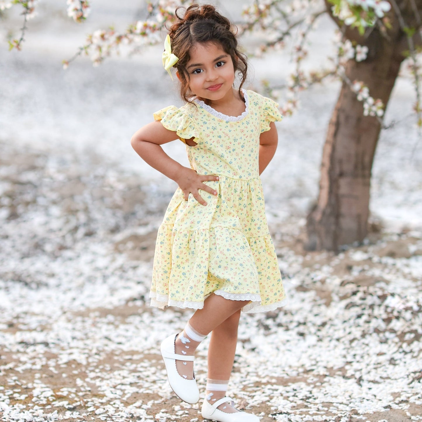 Sunshine Floral twirl dress