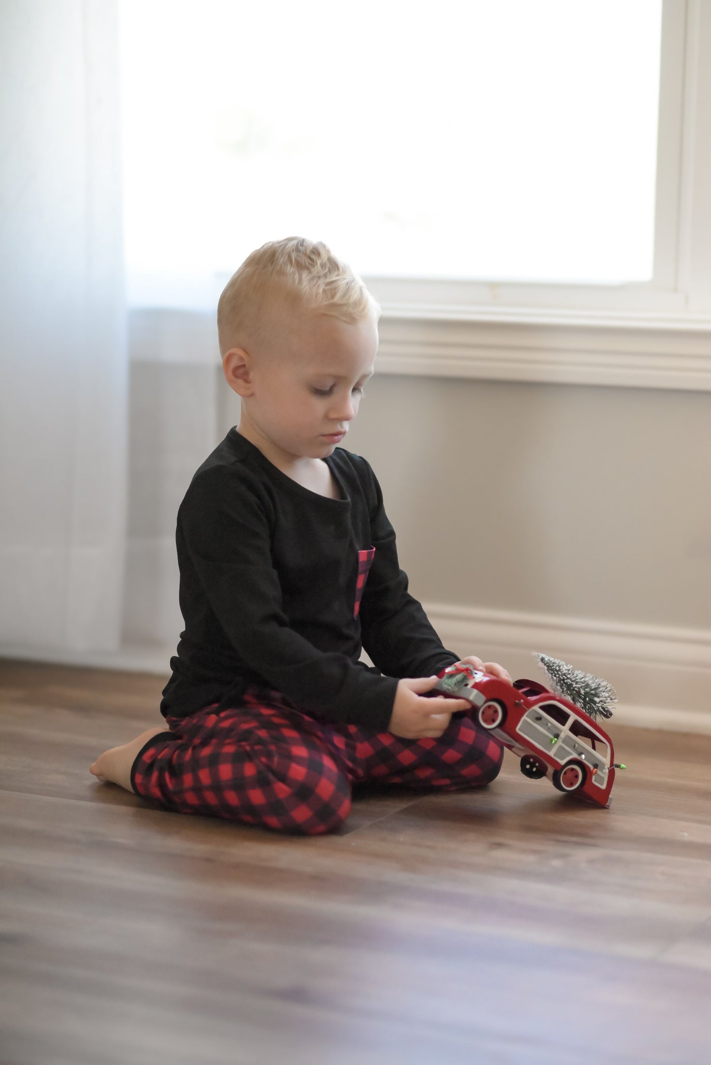 Buffalo Plaid Unisex Kid Set