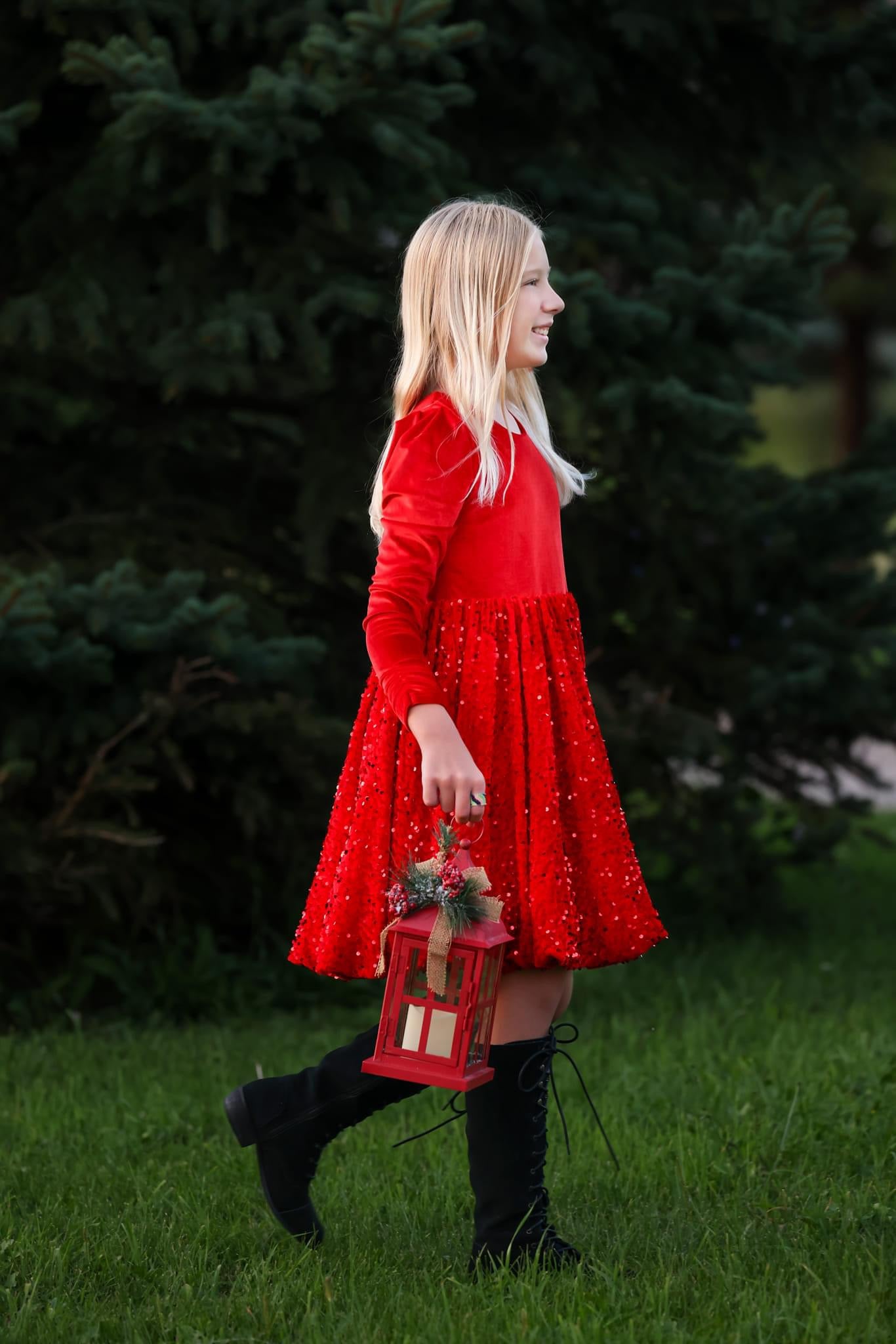 Annie Velvety Sequin Twirl