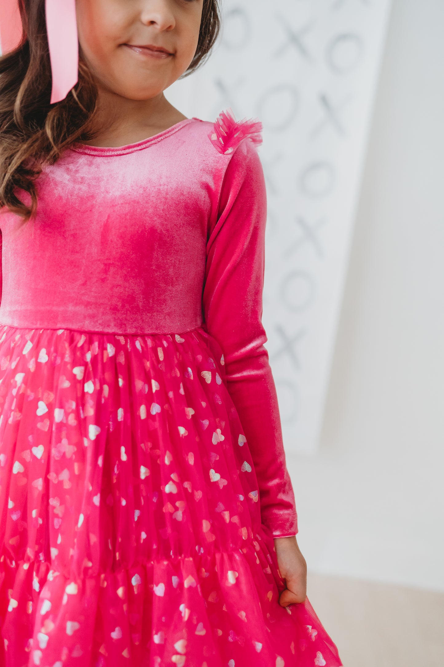 Shimmering Hearts Twirl Dress