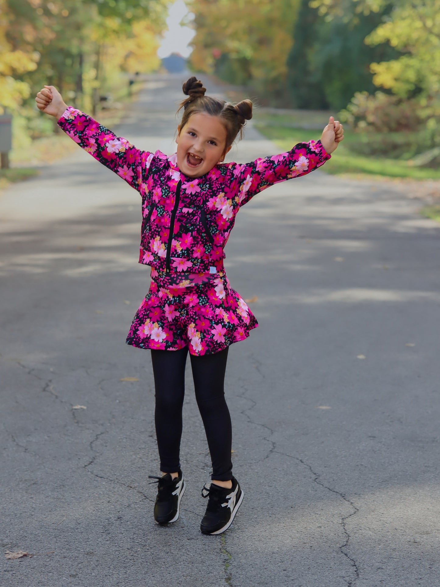 LPK Floral Skirted Leggings Athletic Set PRESALE