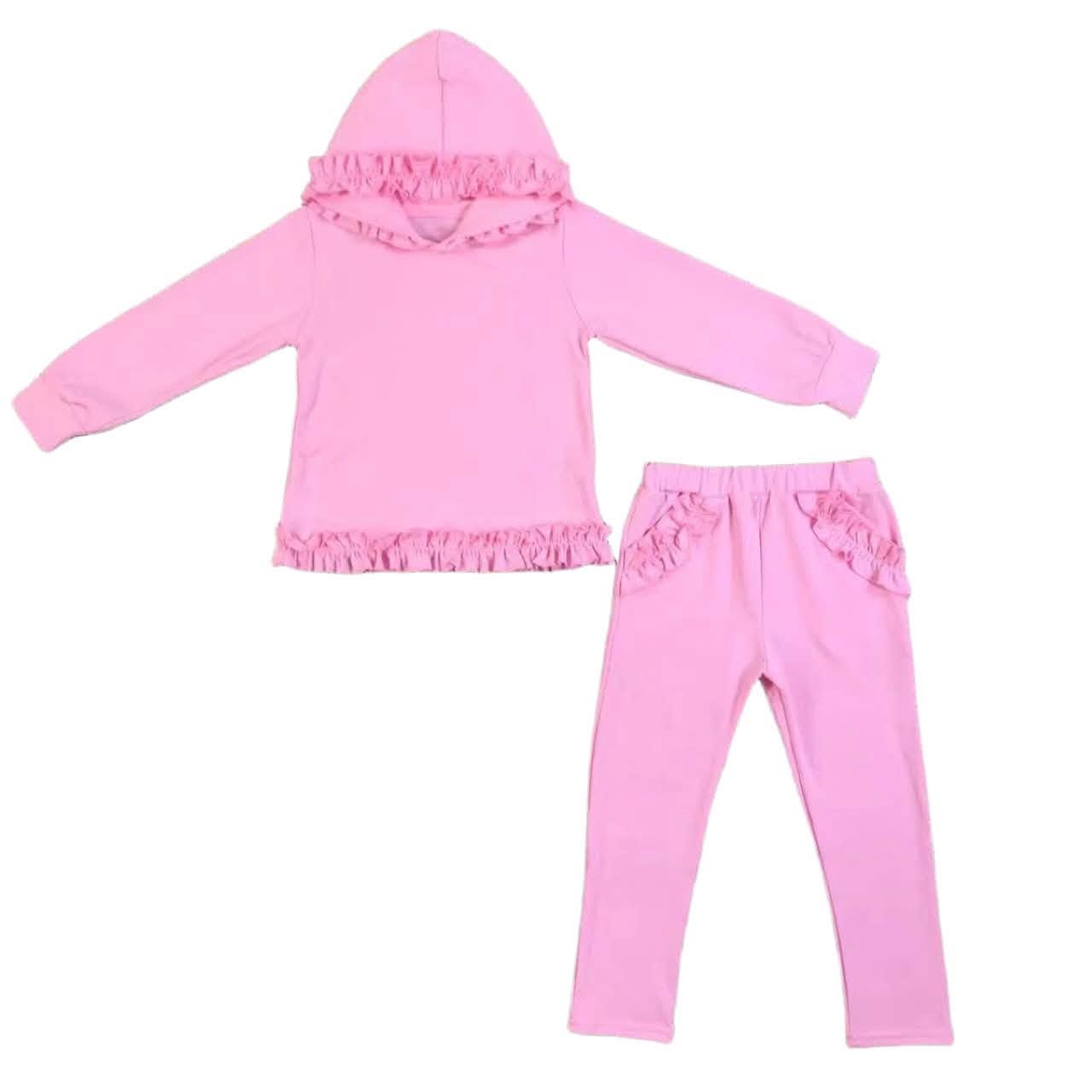 LPK Pink Cotton Hoodie and Leggings Set