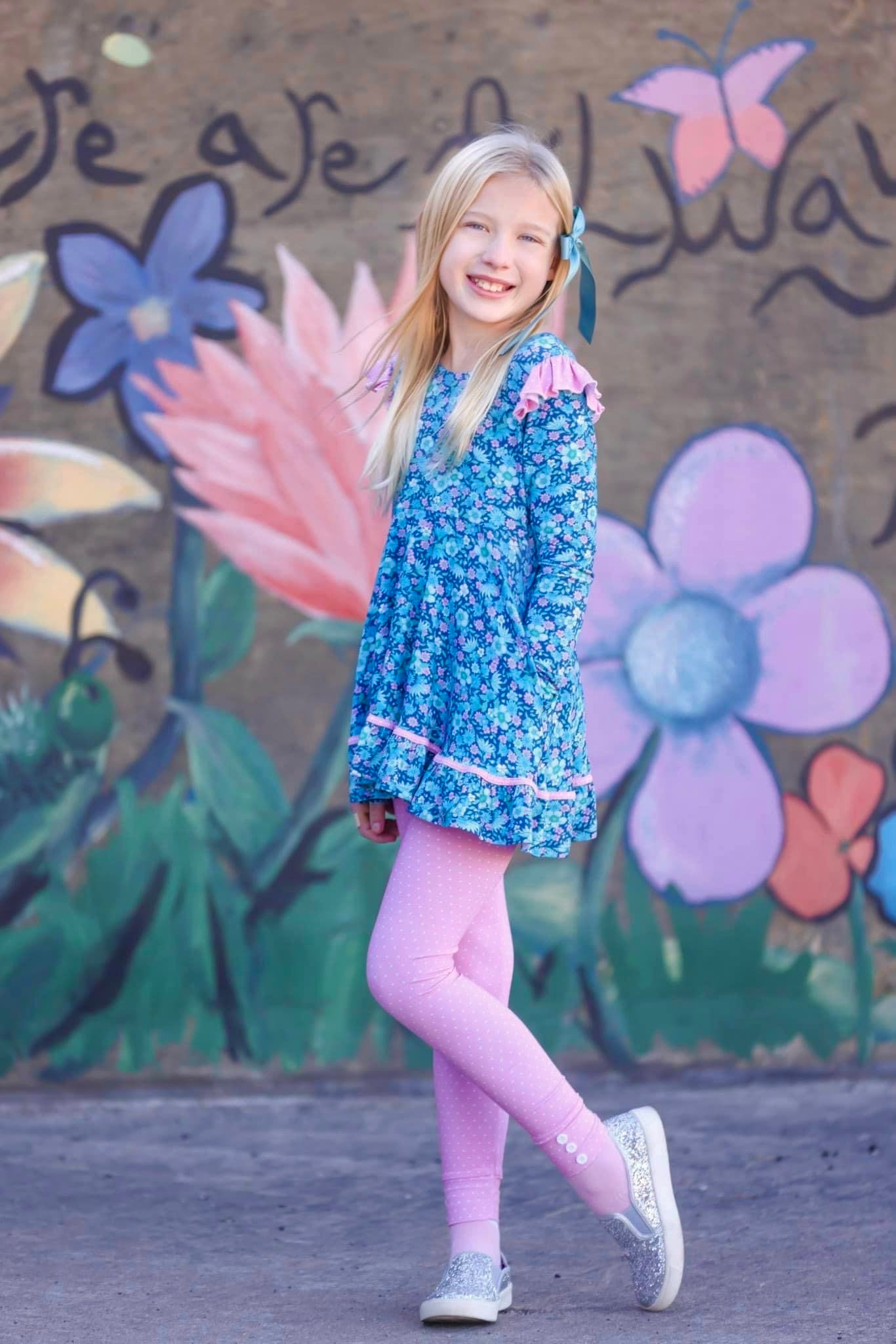 Polka Dot Floral Juli Tunic Set