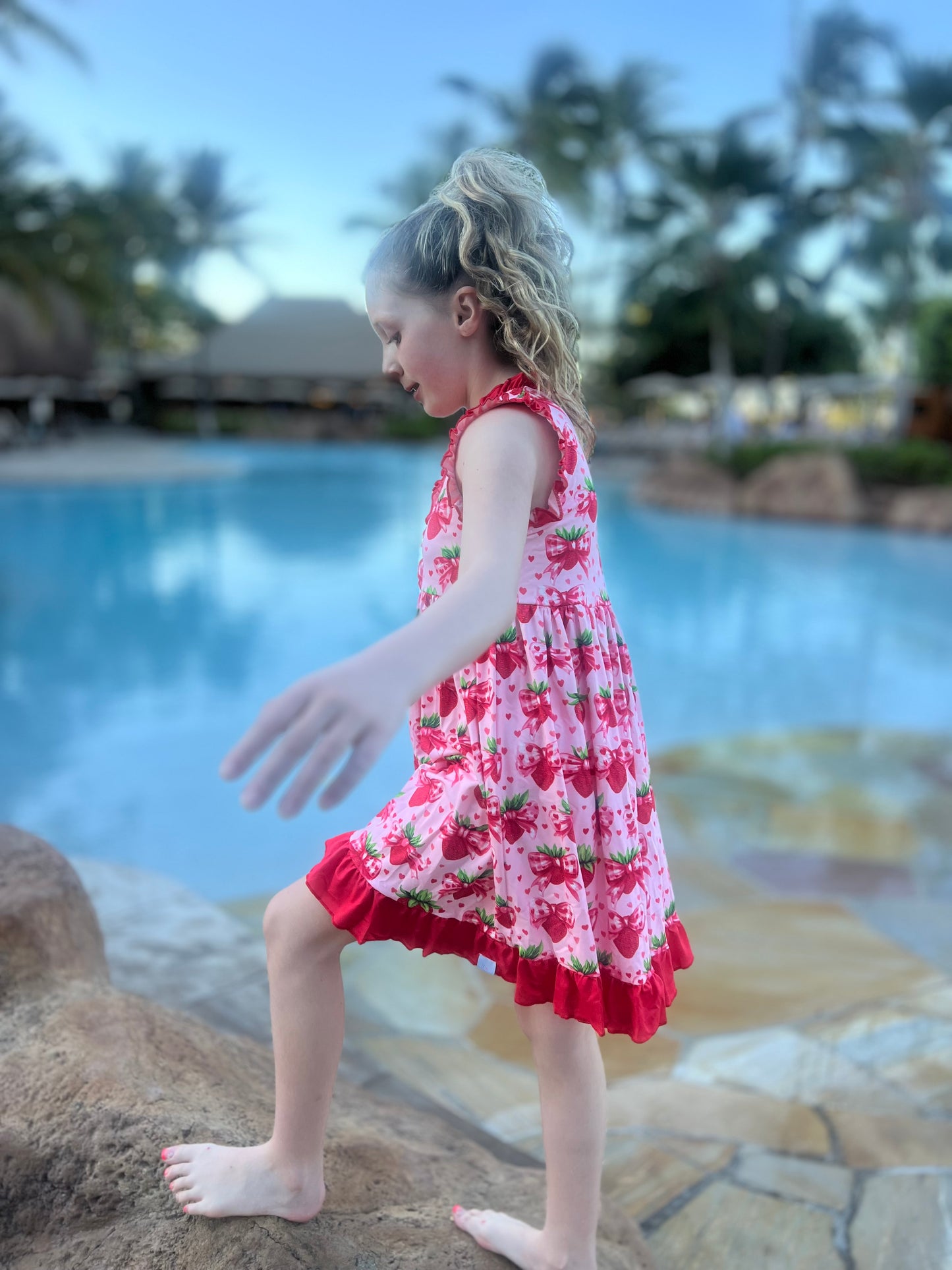 LPK Strawberry Fields gown set