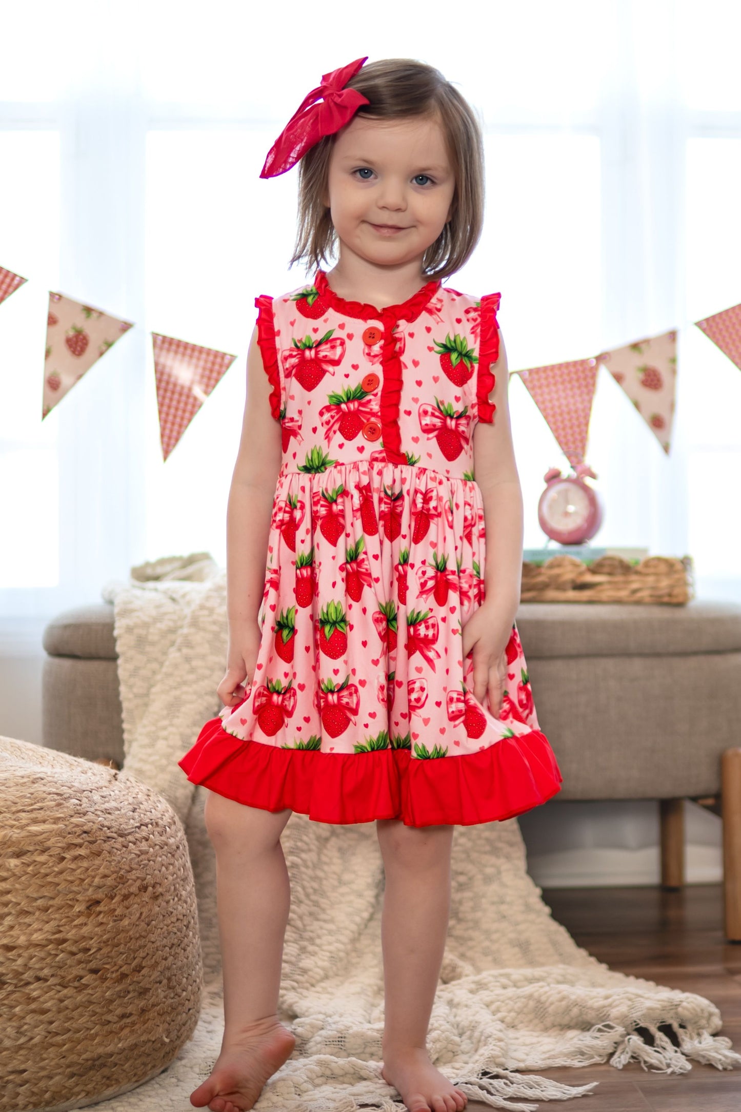 LPK Strawberry Fields gown set