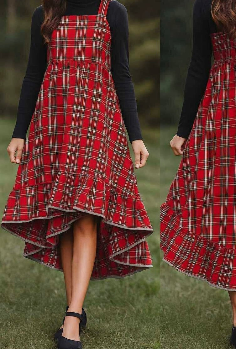Velvet Layering Shirt Holiday Plaid Preorder