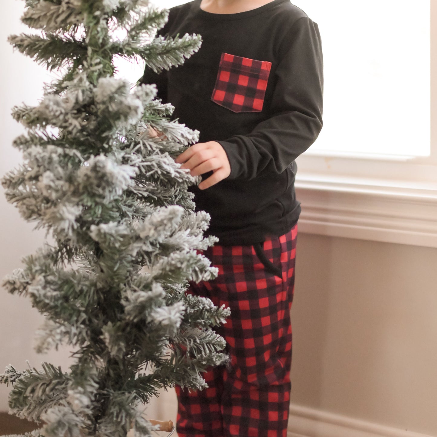 Buffalo Plaid Unisex Kid Set