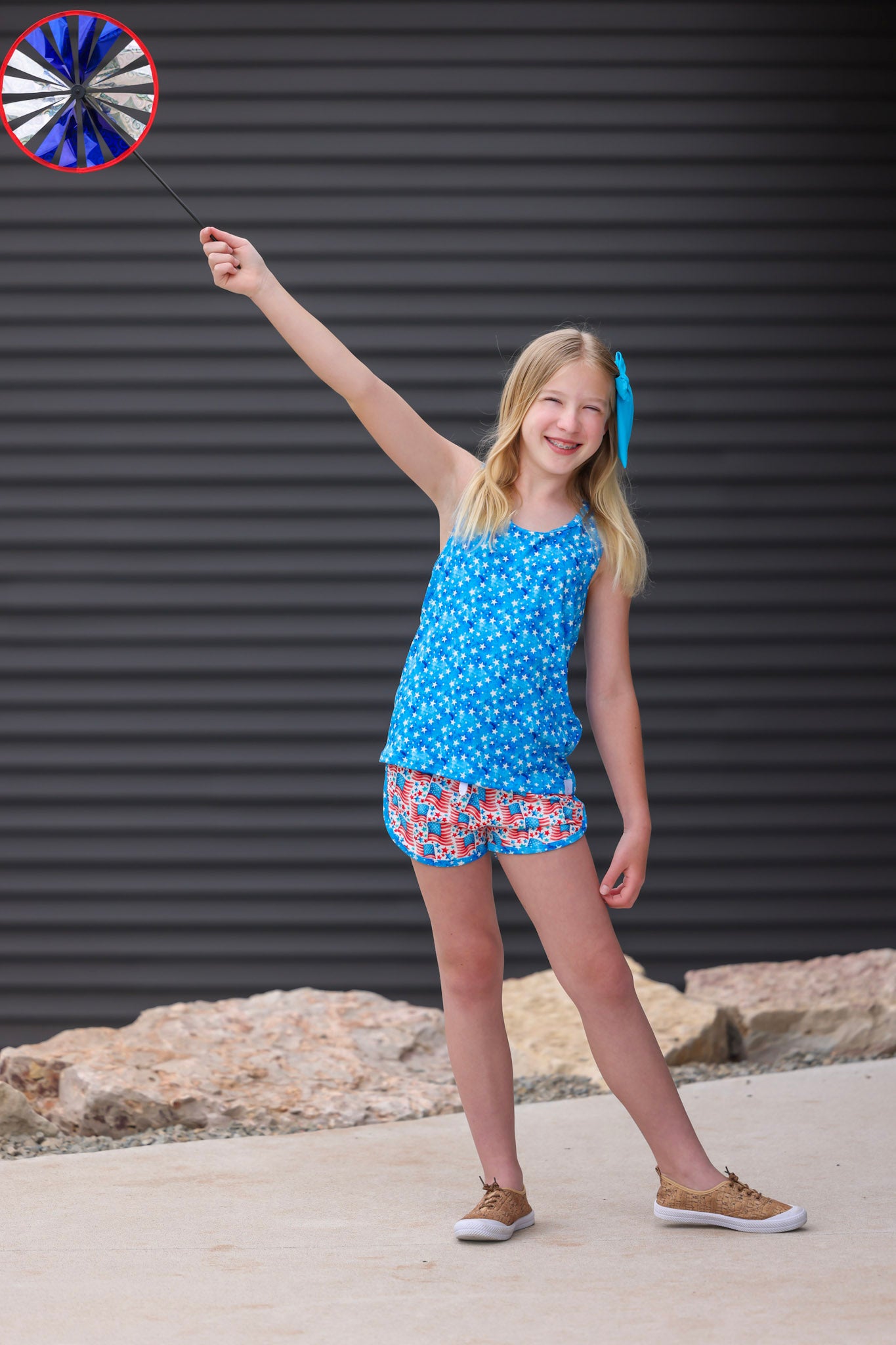 LPK Stars & Stripes Athletic shorts set