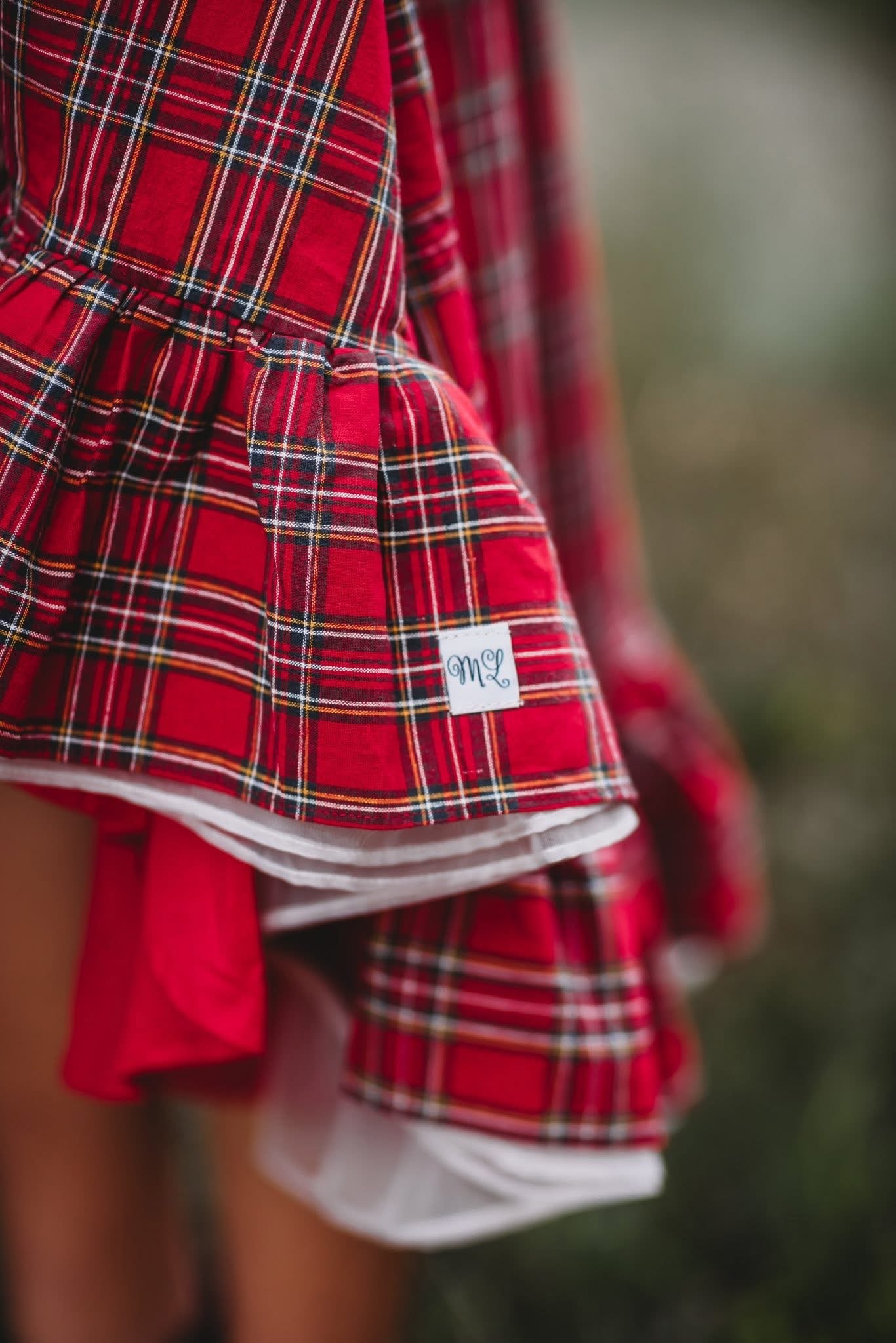 Holiday Plaid Enchanted High Low Preorder