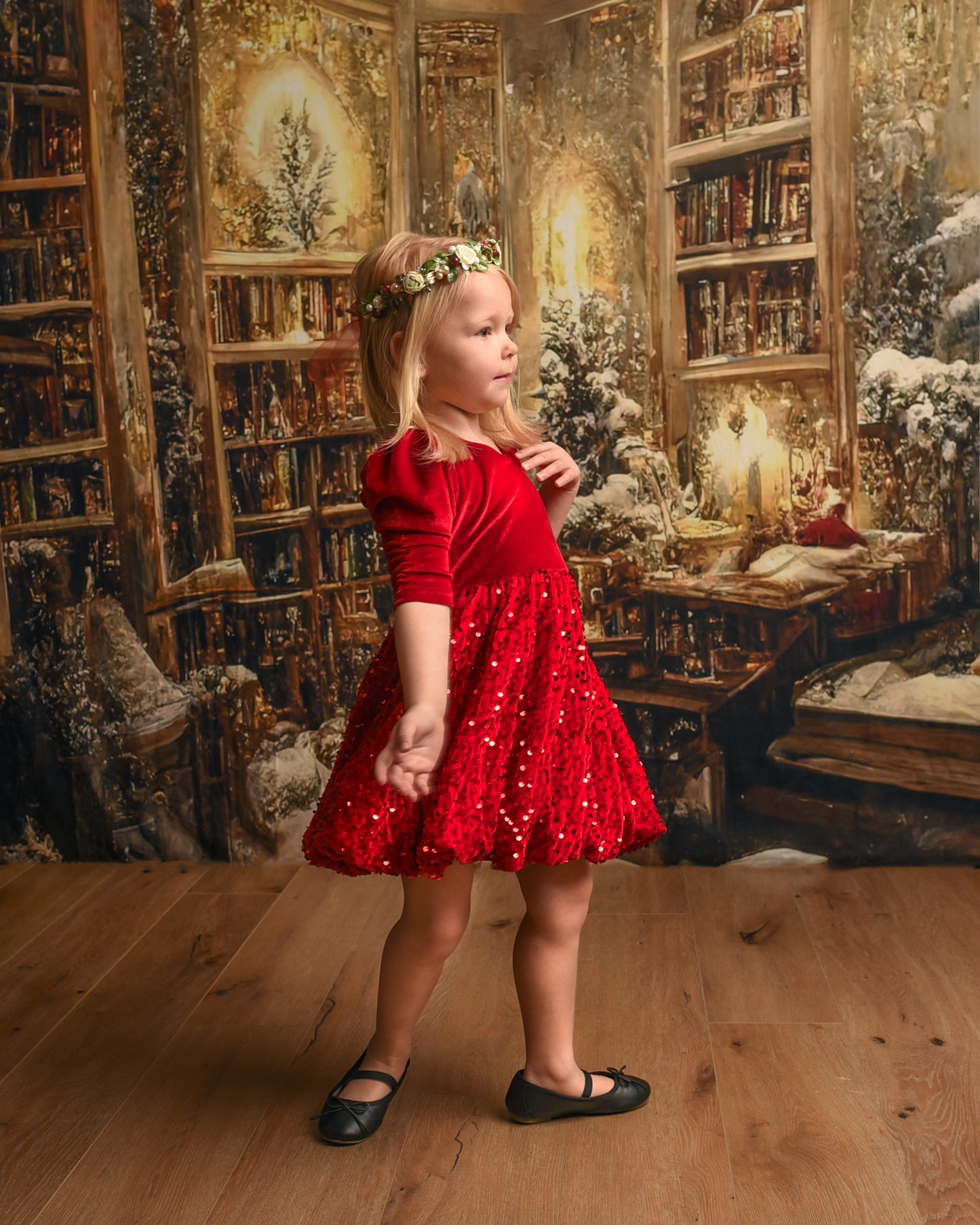 Annie Velvety Sequin Twirl