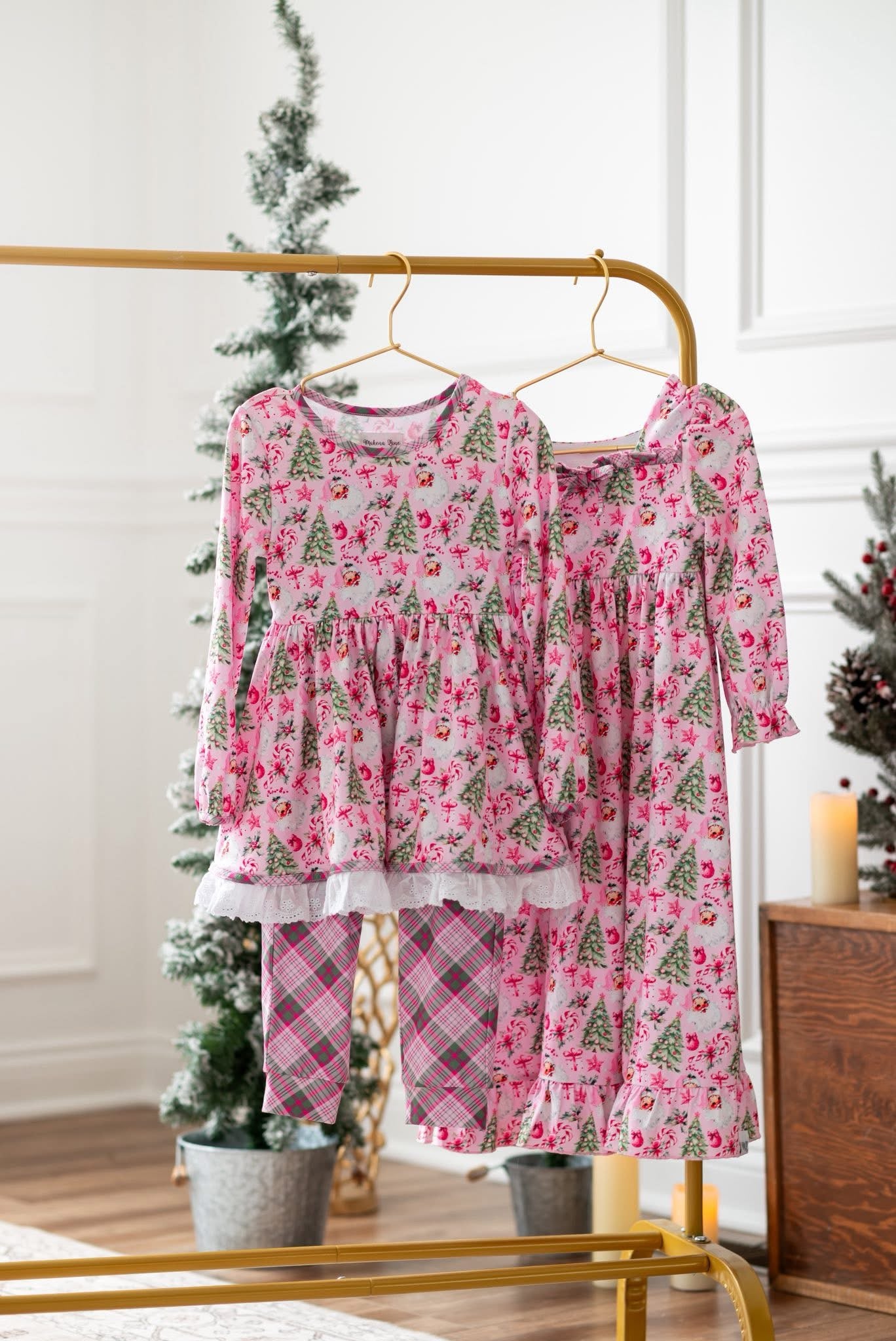 Classic Santa Tunic Set Preorder (Joggers or Bloomers/Shorties)