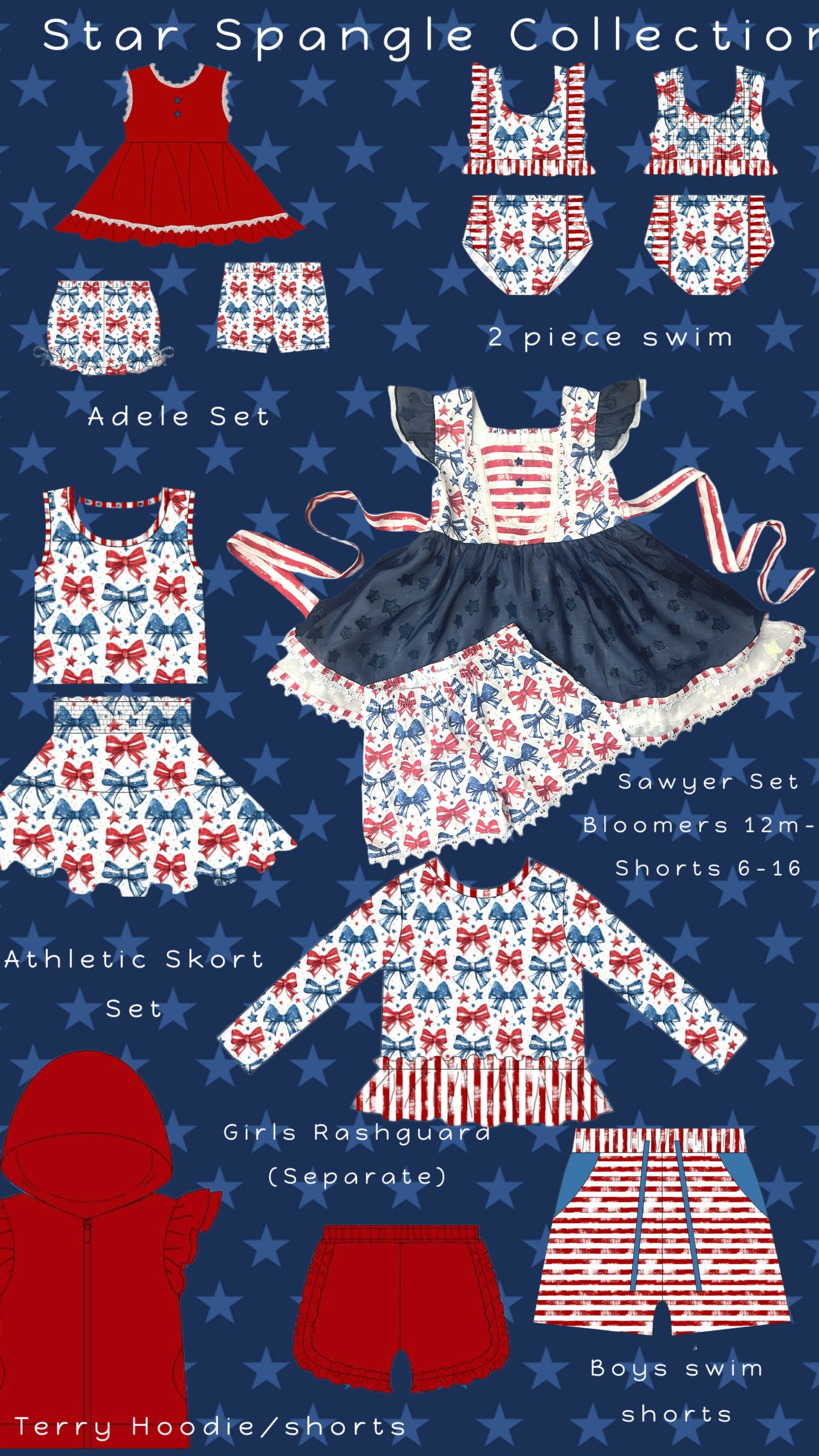 Adele Star Spangle set