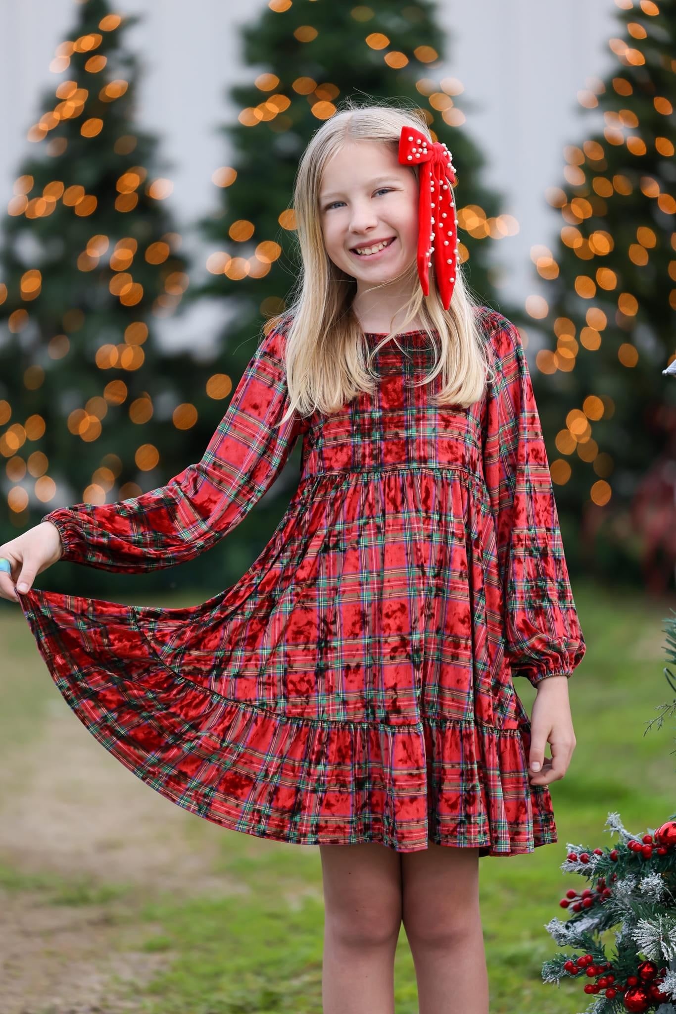 Christmas Plaid Velvet Ryken