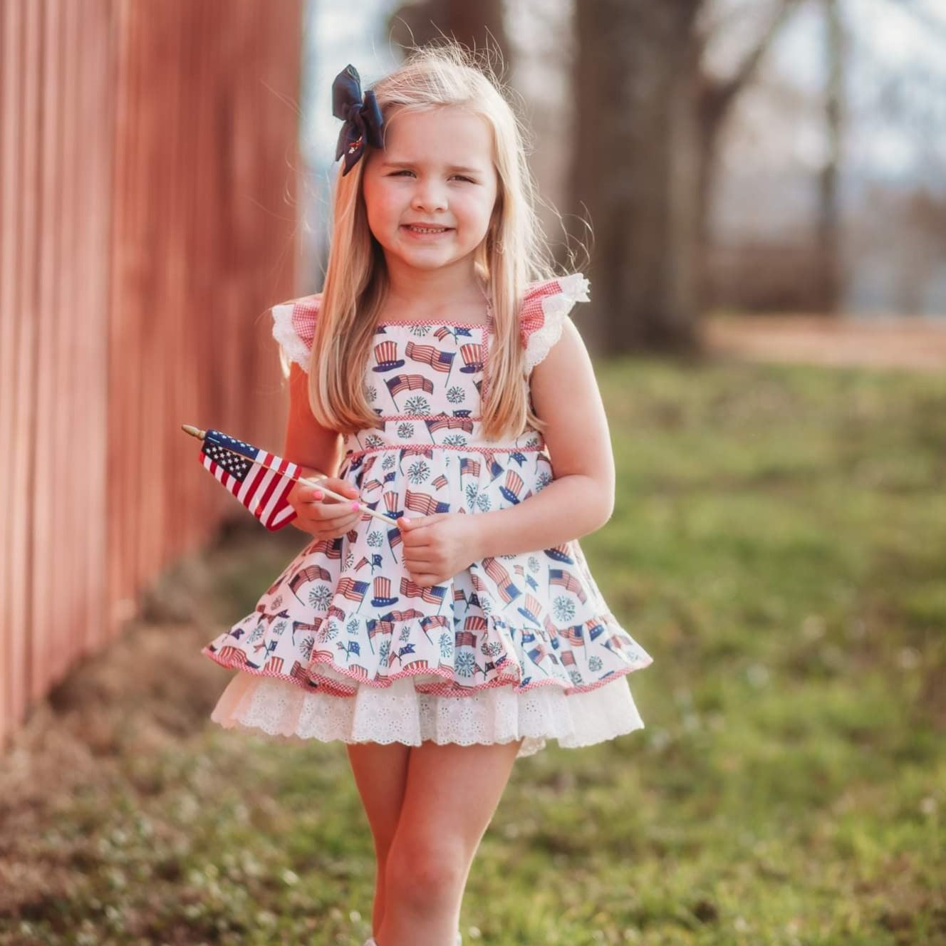 Flag Day Pinafore Set