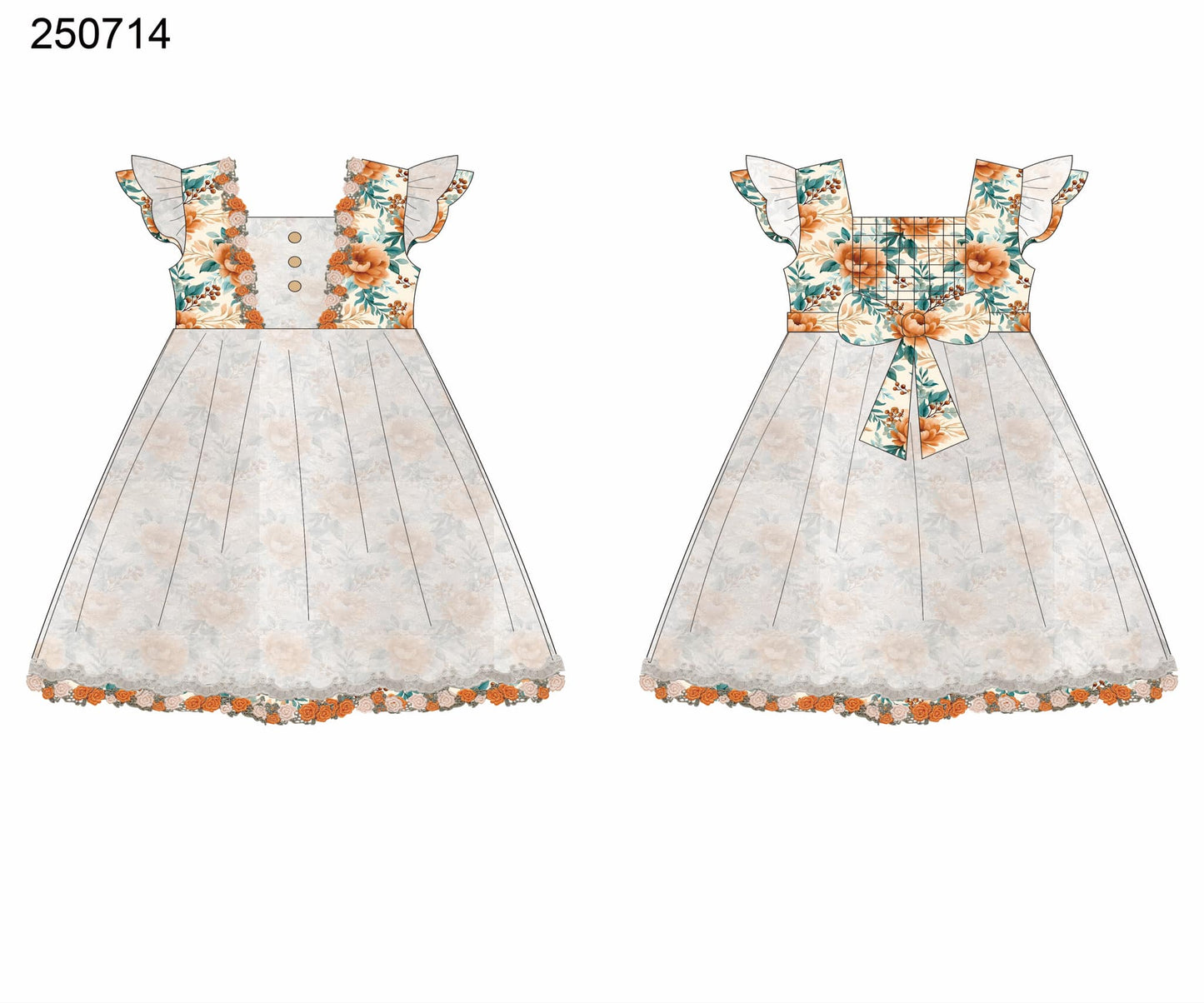 Autumn Lace Sawyer Tunic or Dress set Preorder