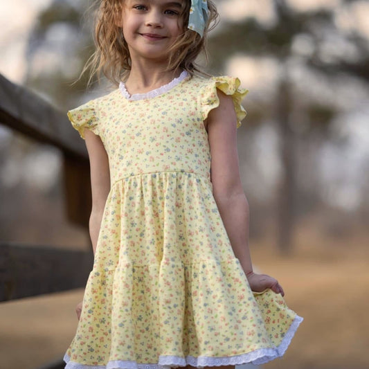 Sunshine Floral twirl dress