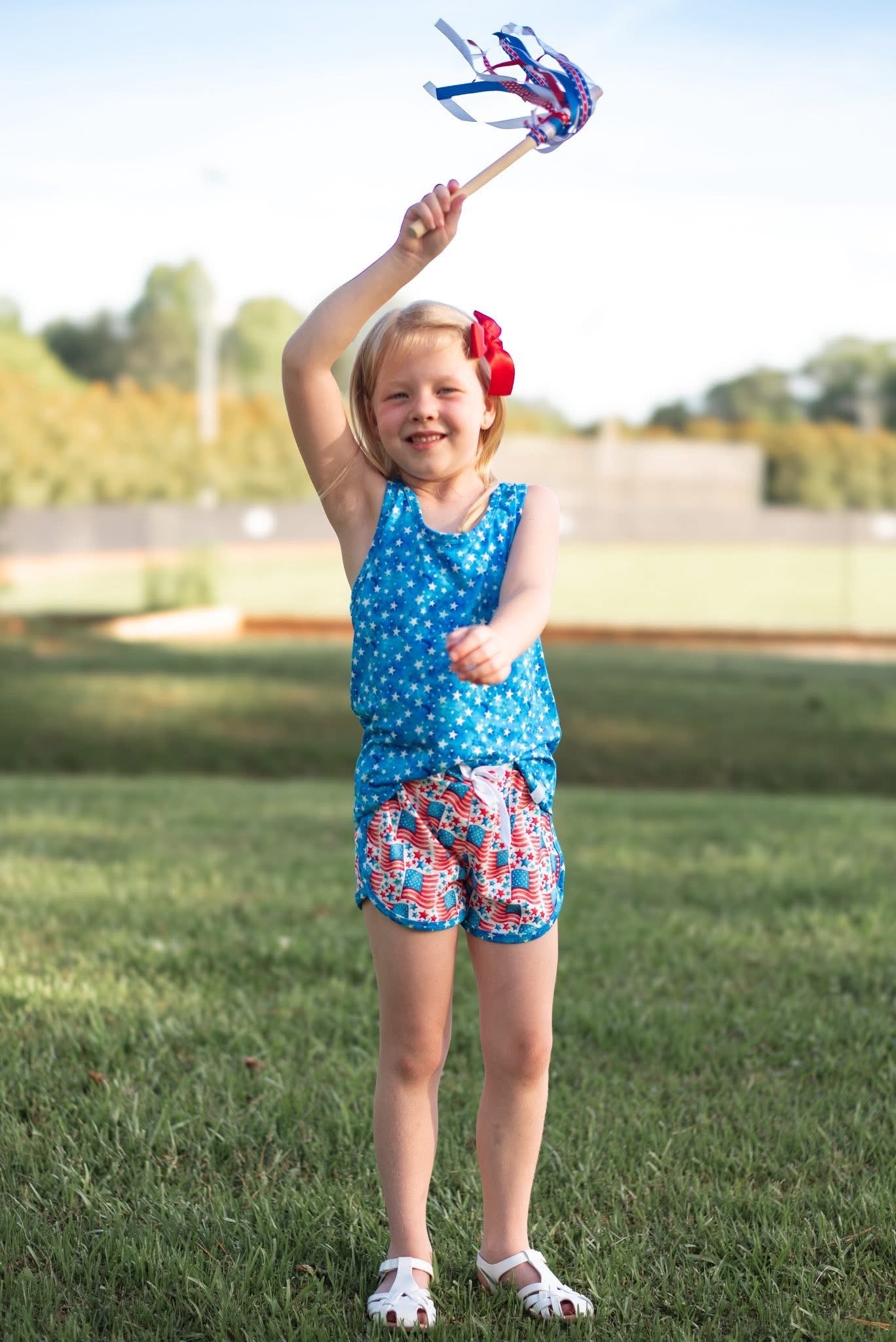 LPK Stars & Stripes Athletic shorts set