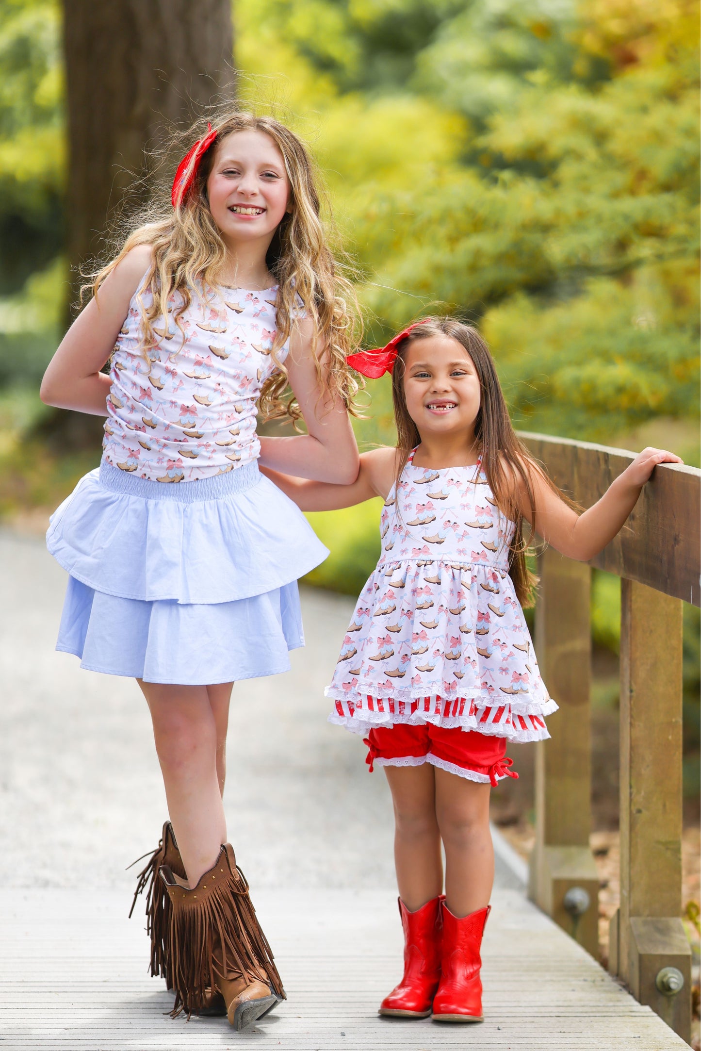 Bows & Boots Skort Set Preorder