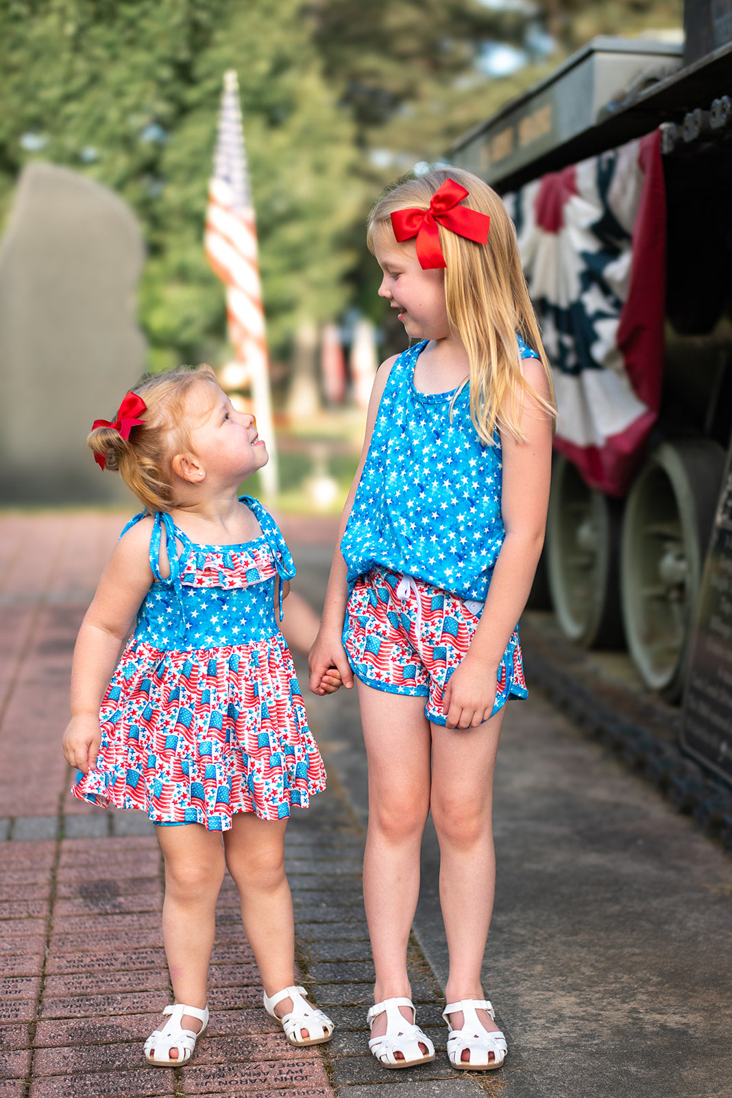 LPK Stars & Stripes Athletic shorts set