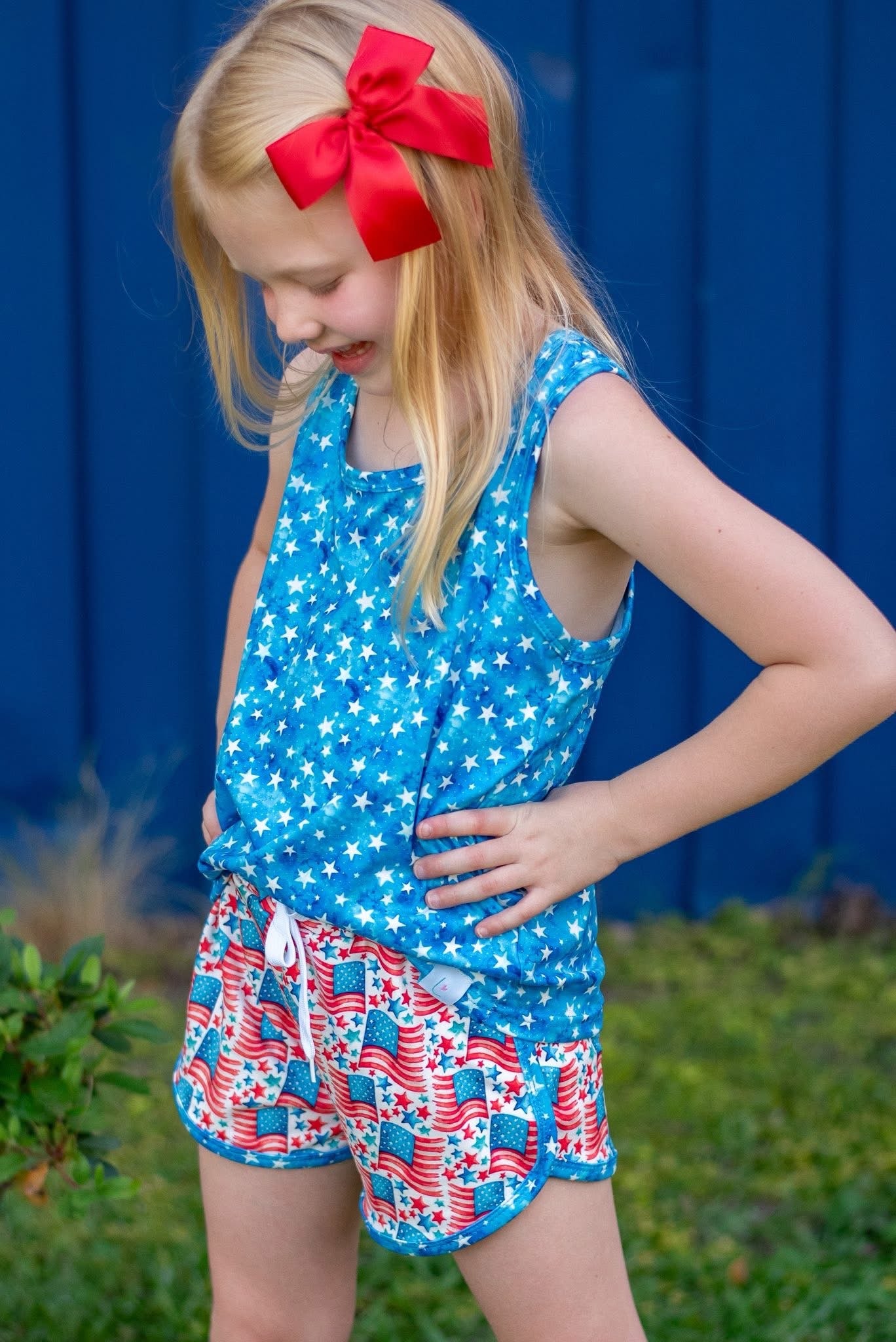 LPK Stars & Stripes Athletic shorts set