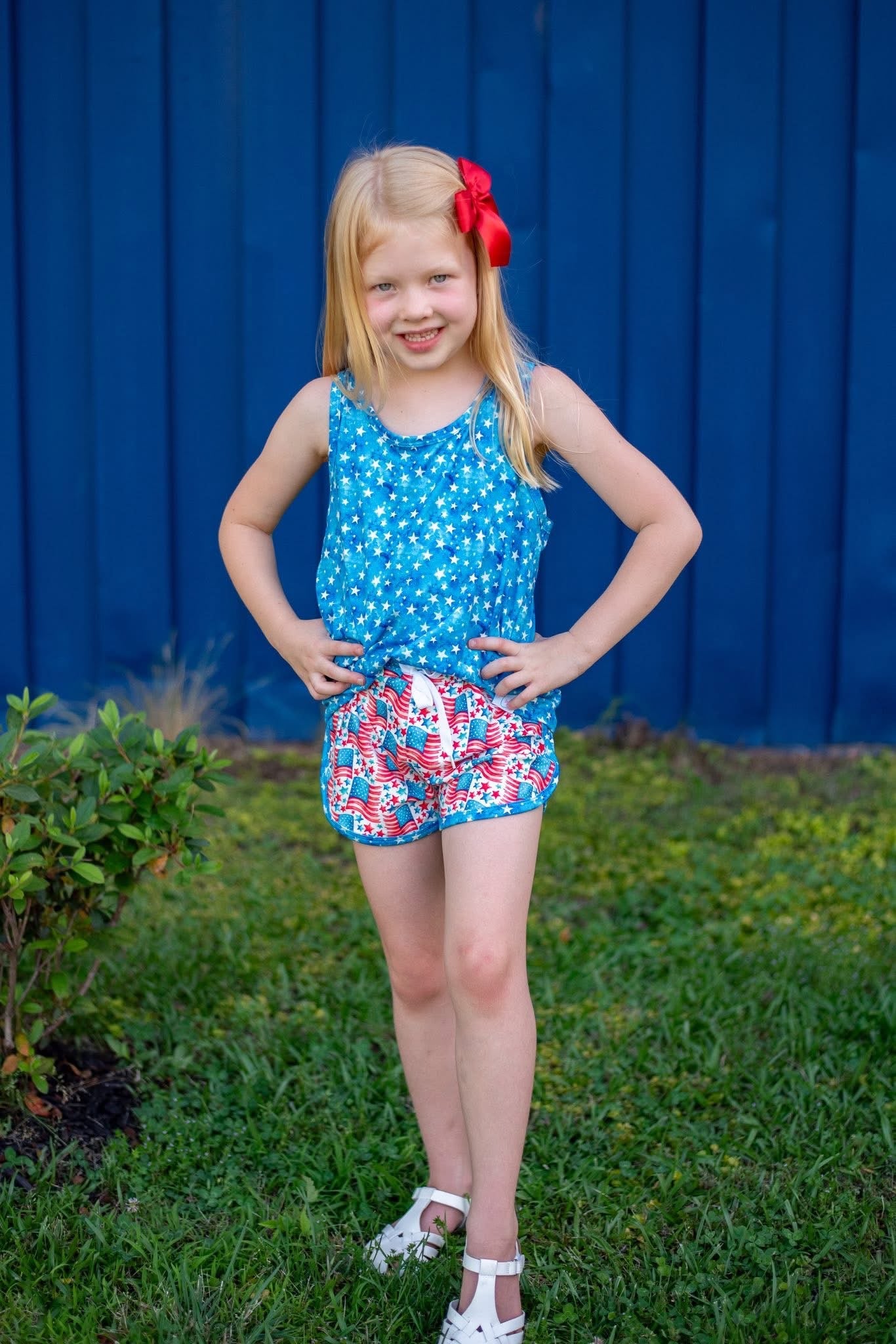 LPK Stars & Stripes Athletic shorts set