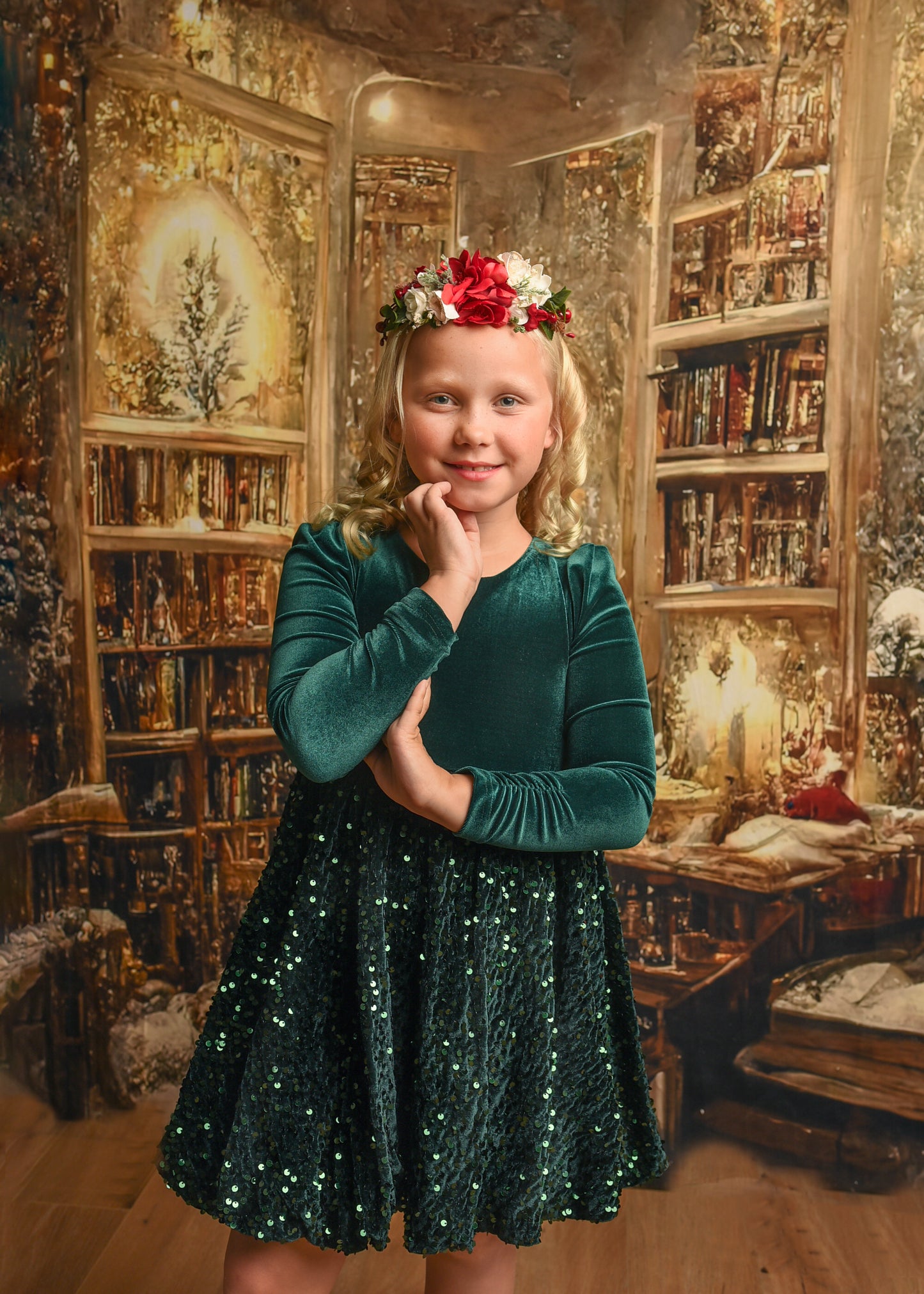 Annie Velvety Sequin Twirl